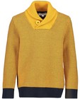 Truien - Gele trui met stippenprint