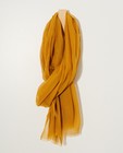 Gele sjaal met rafels - doorzichtig - JBC