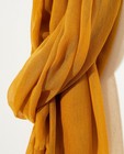 Breigoed - Gele sjaal met rafels