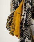 Breigoed - Grijze sjaal met slangenprint
