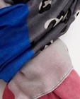 Breigoed - Grijze sjaal met color block