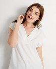 Hemden - Wit shirt met V-hals