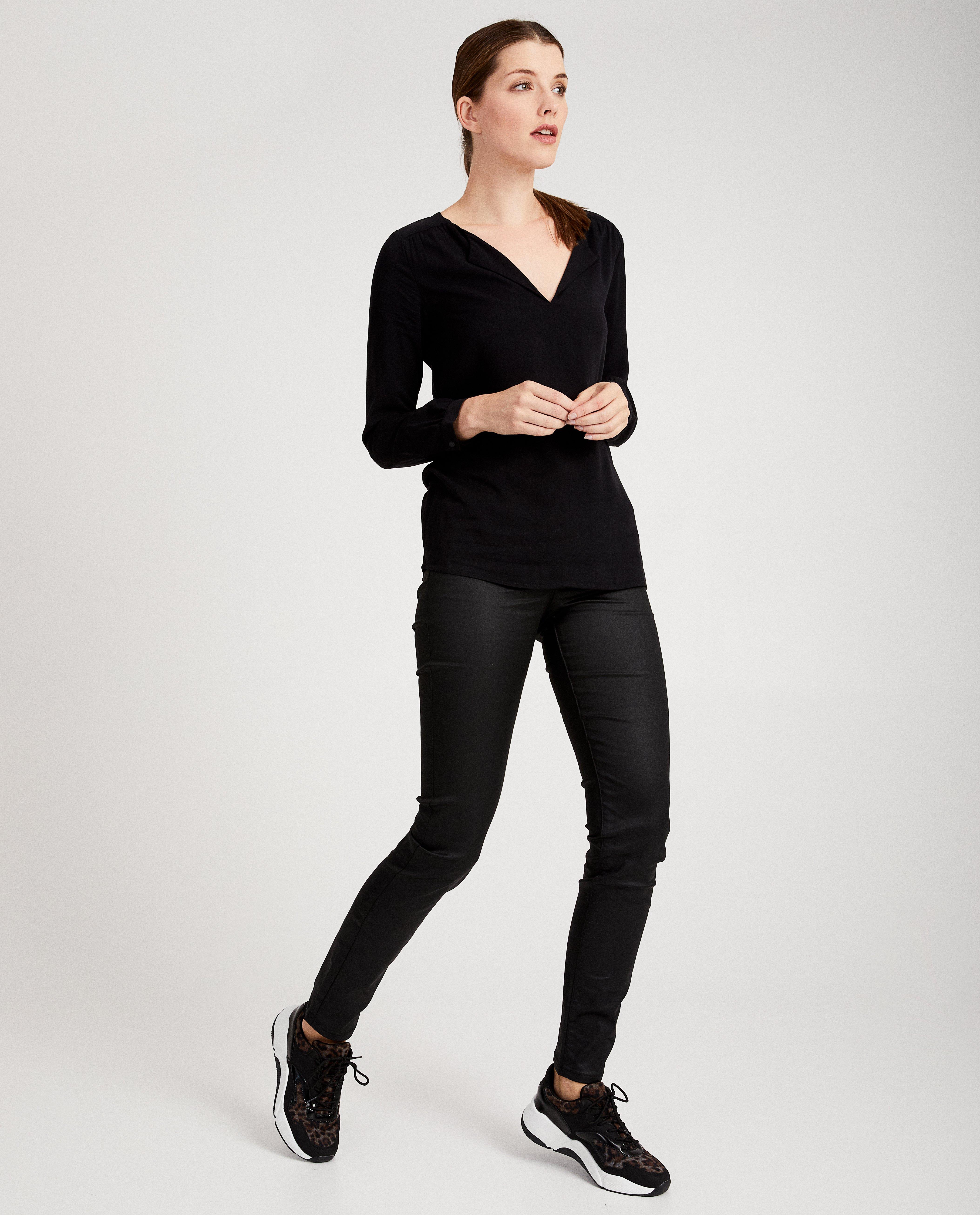 Zwarte blouse - van viscose - JBC