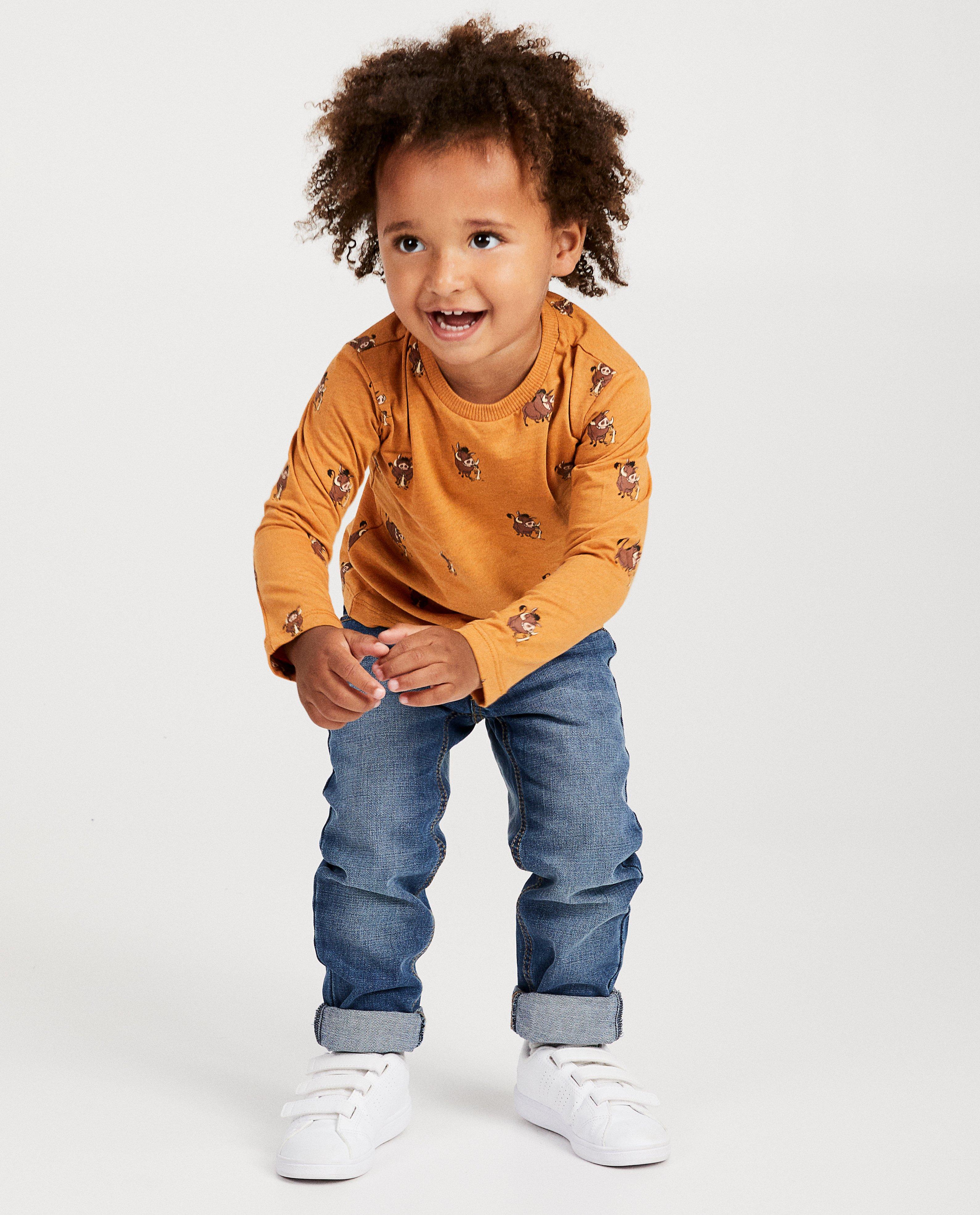 Bruine longsleeve met print Disney - Disney animals - Mickey