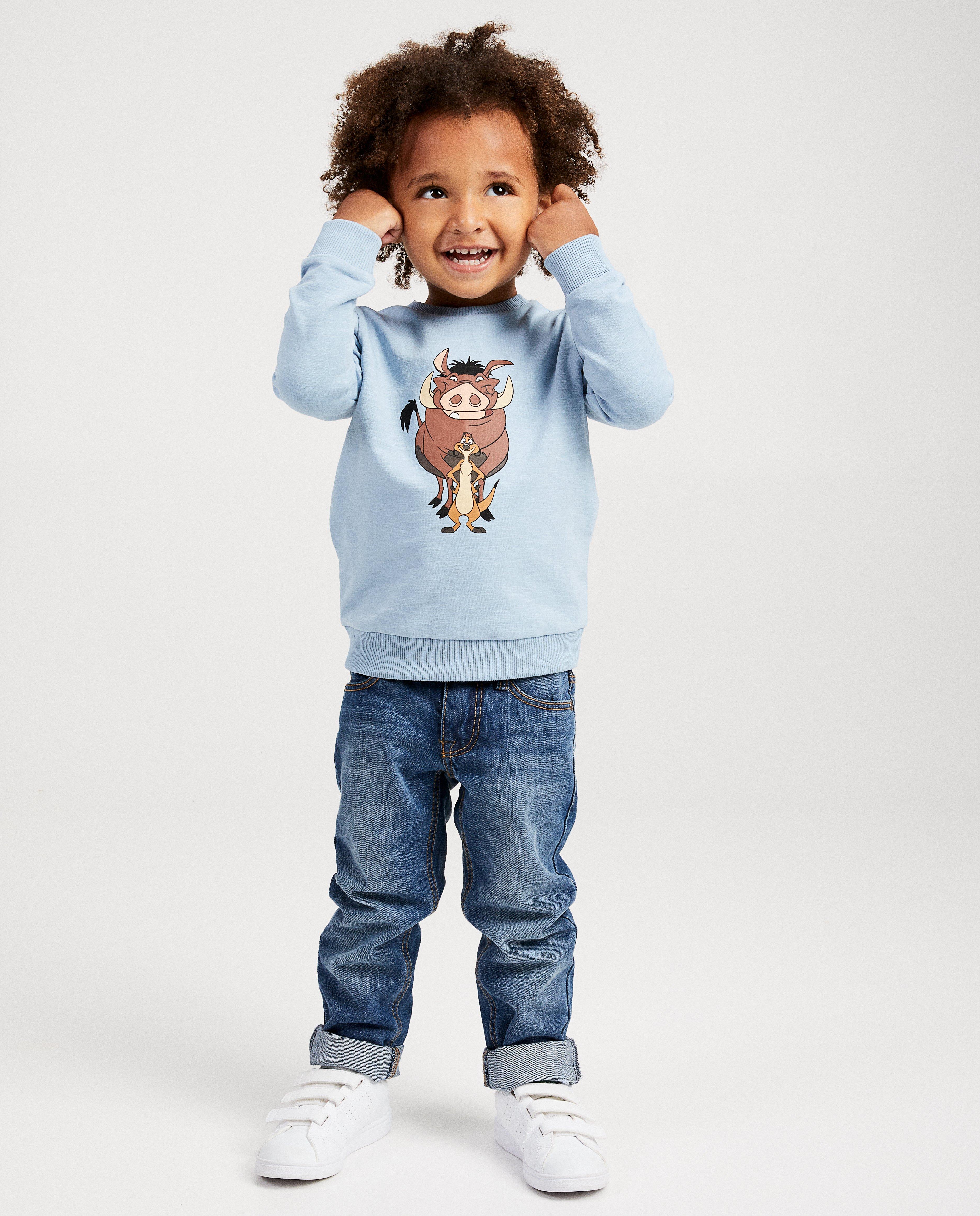 Lichtblauwe sweater Disney - met print - Mickey