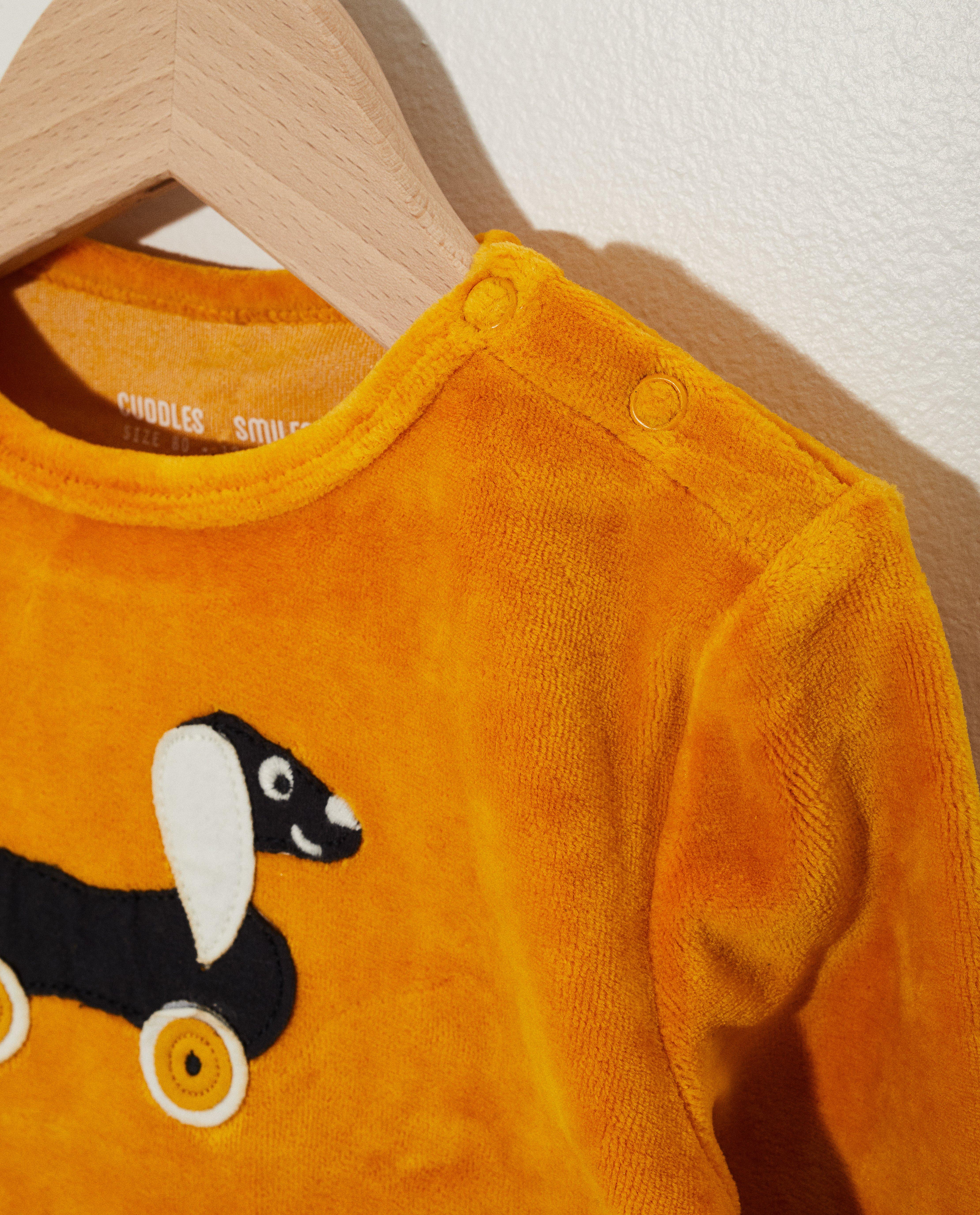 Pyjamas - Pyjama jaune avec un chien
