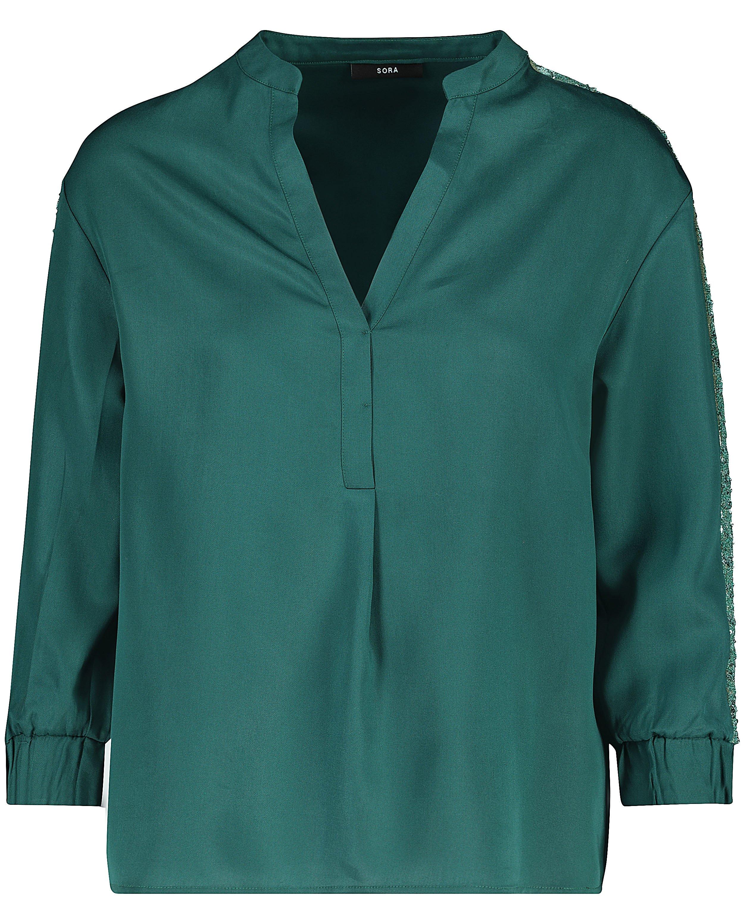 Hemden - Groene blouse van lyocell Sora