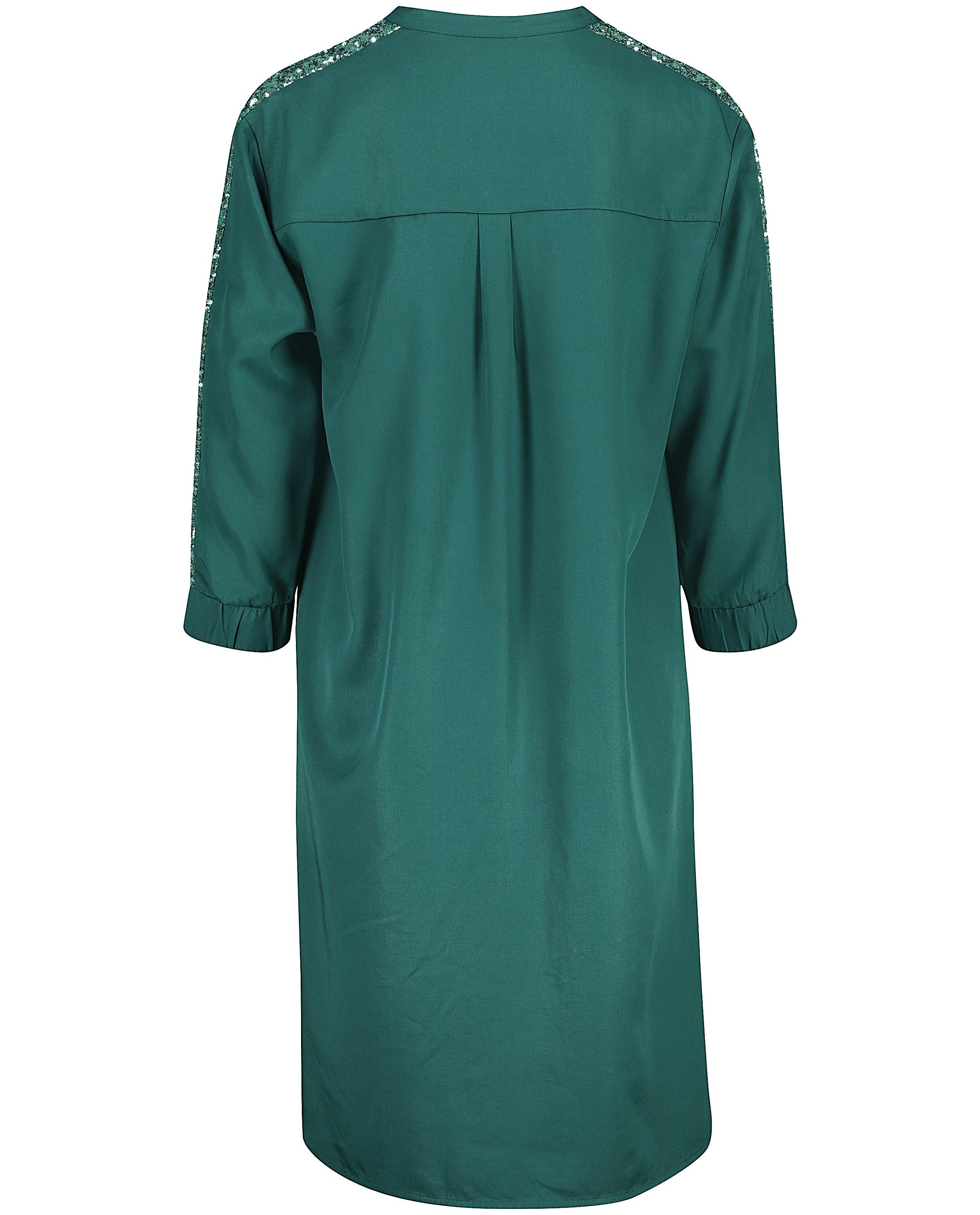 Kleedjes - Groene jurk met pailletten Sora
