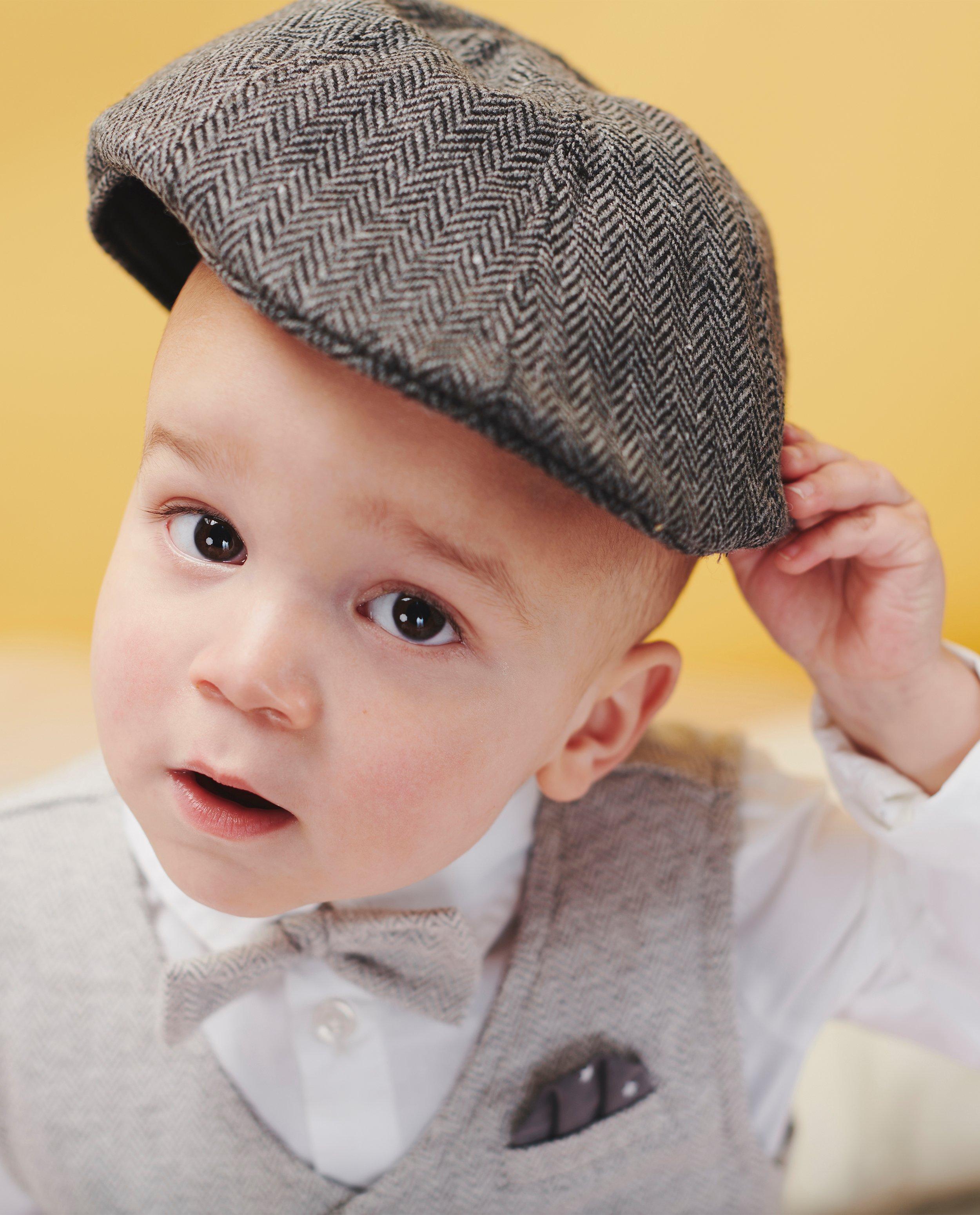 Bonneterie - Béret gris - Collection de fête