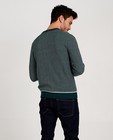 Truien - Groene trui met wit patroon