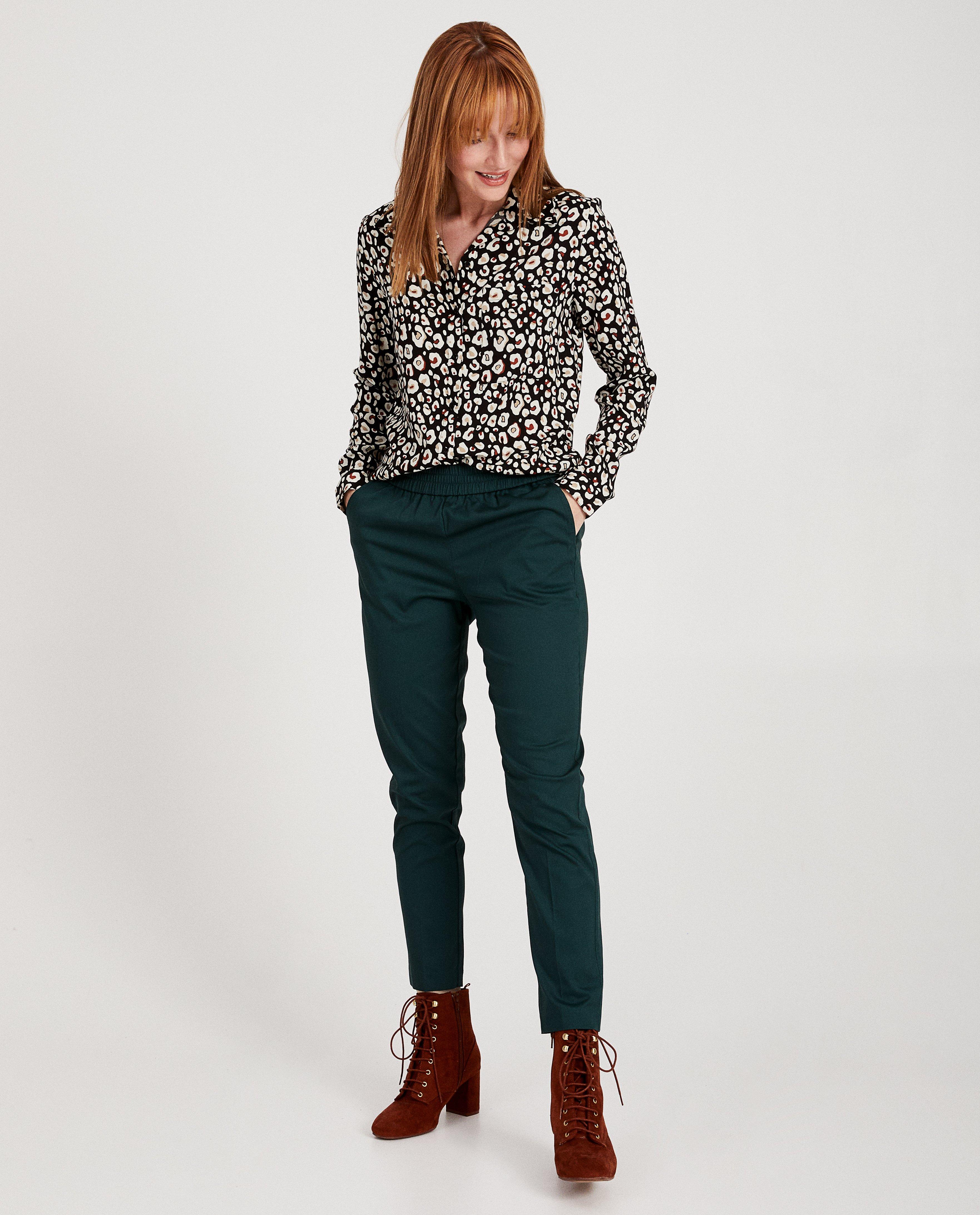 Groene broek - met rechte pijpen - JBC