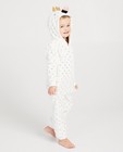 Pyjamas - Combinaison blanche petits cœurs