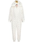 Pyjamas - Combinaison blanche petits cœurs