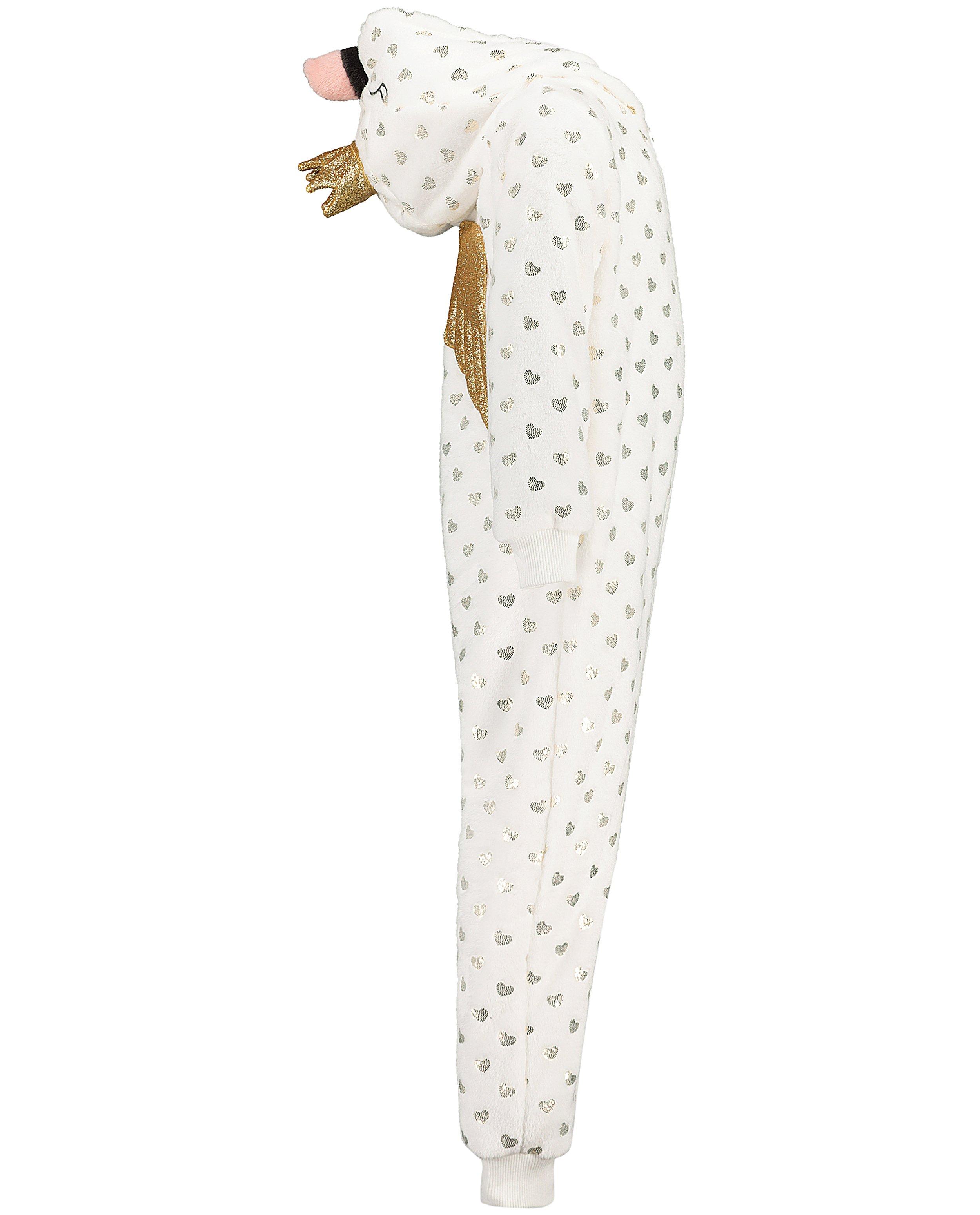 Nachtkleding - Witte hartjes onesie