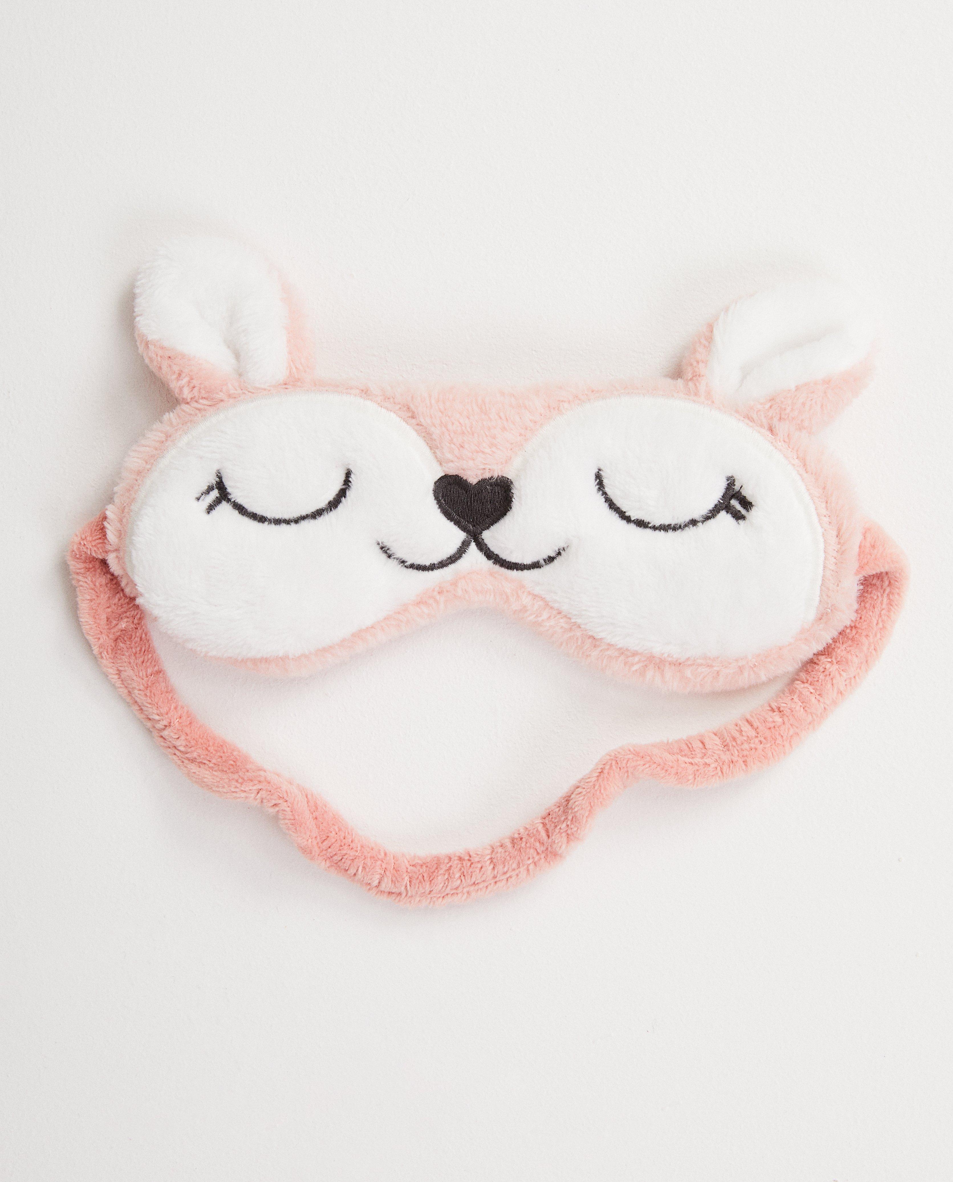 Masque de sommeil rose - fleece - JBC