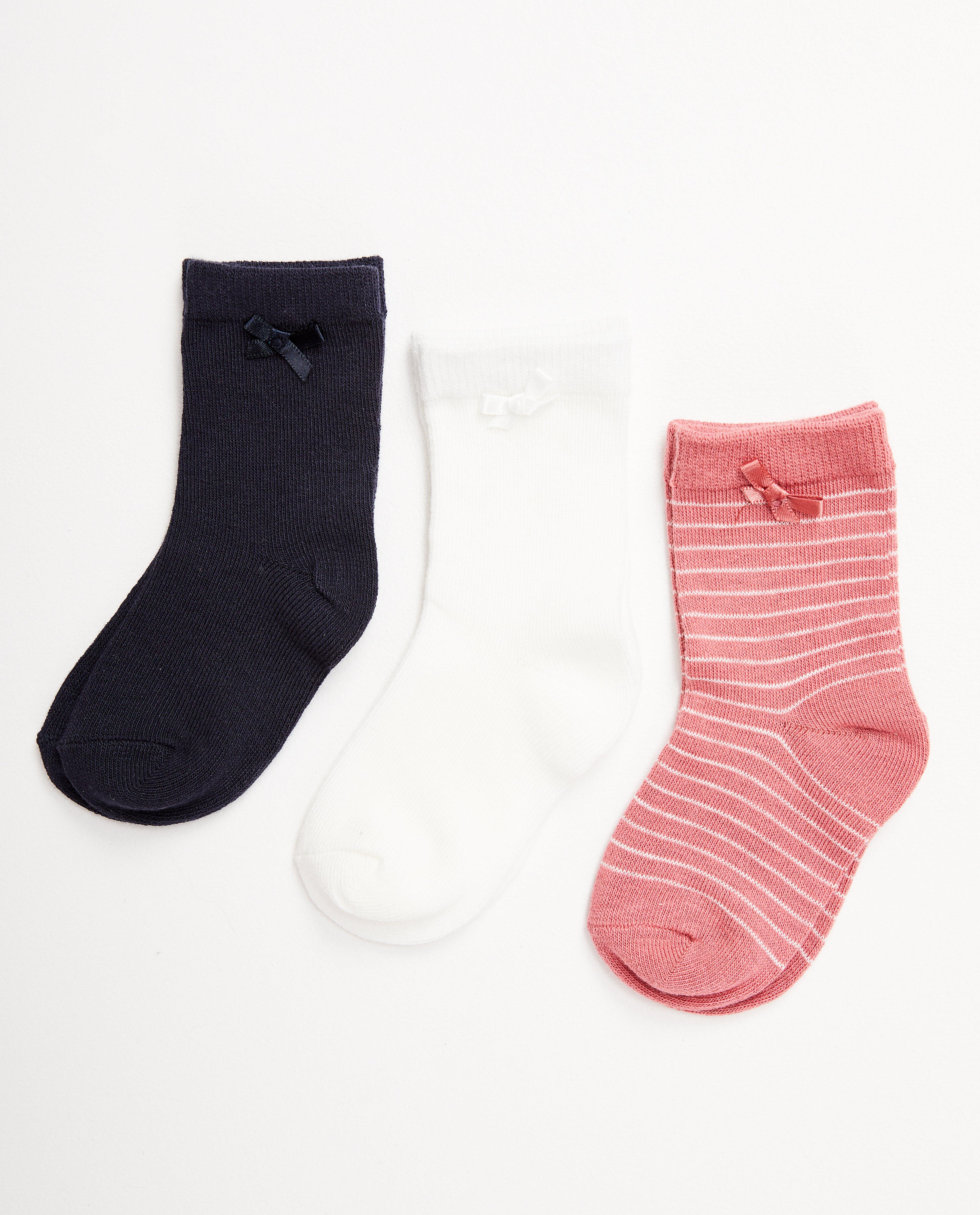 3 paires de chaussettes - plusieurs couleurs - JBC
