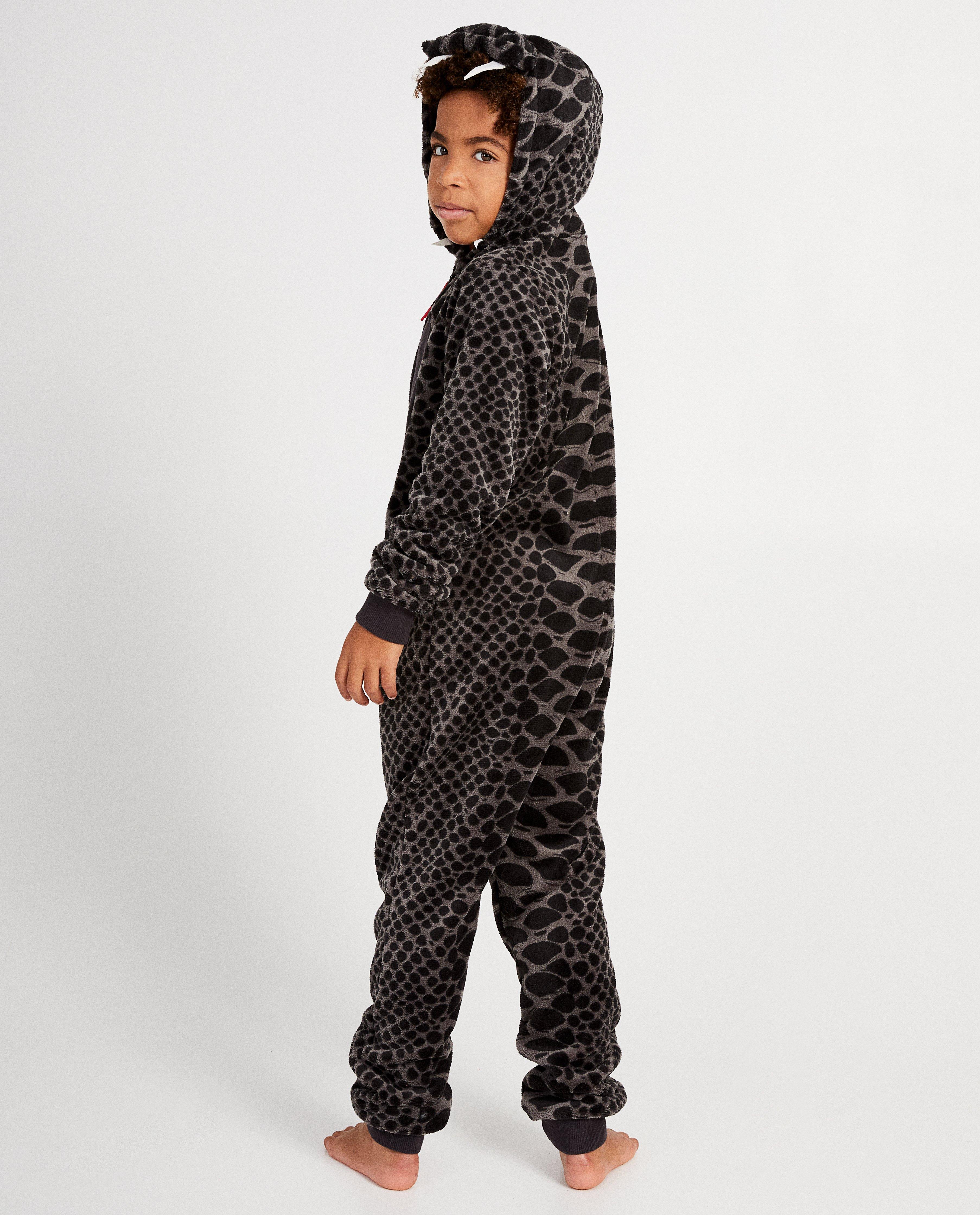 Nachtkleding - Zwarte slang onesie