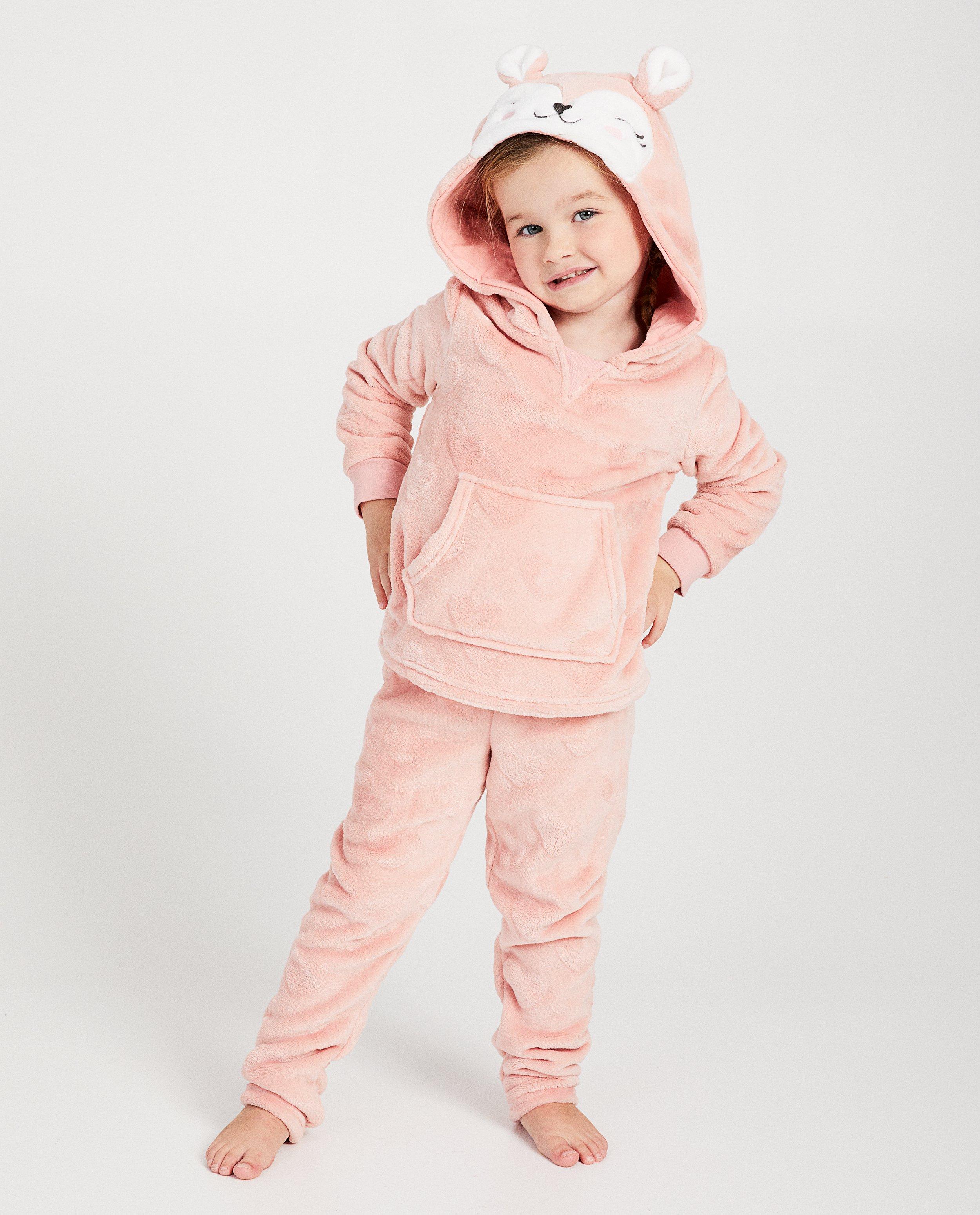 Roze faux-fur pyjama - fluffy - JBC