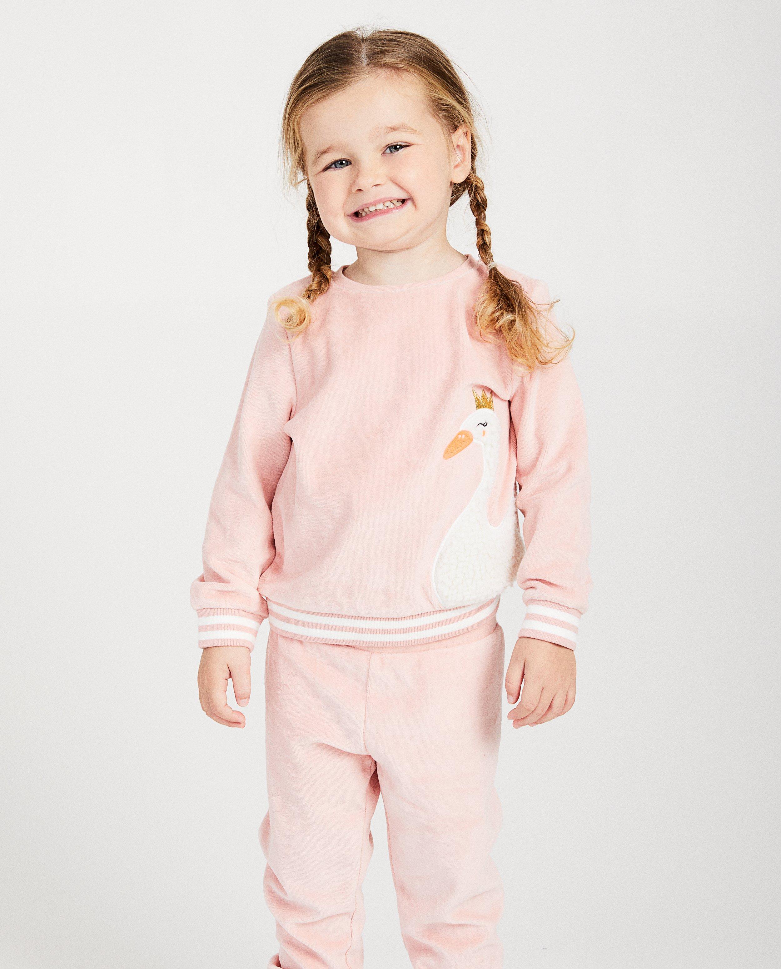 Nachtkleding - Roze pyjama van fleece