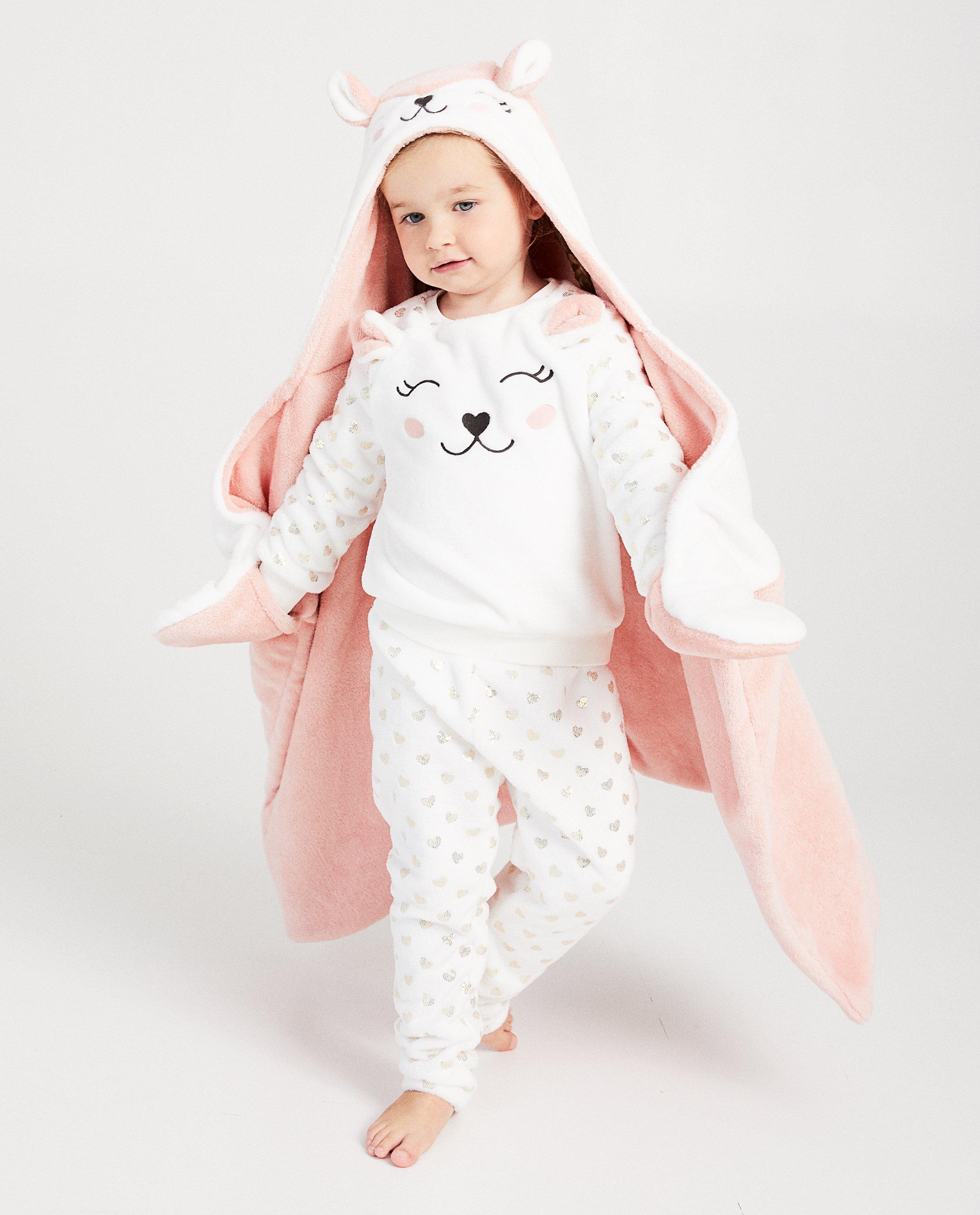 Gadgets - Roze fluffy deken met kap