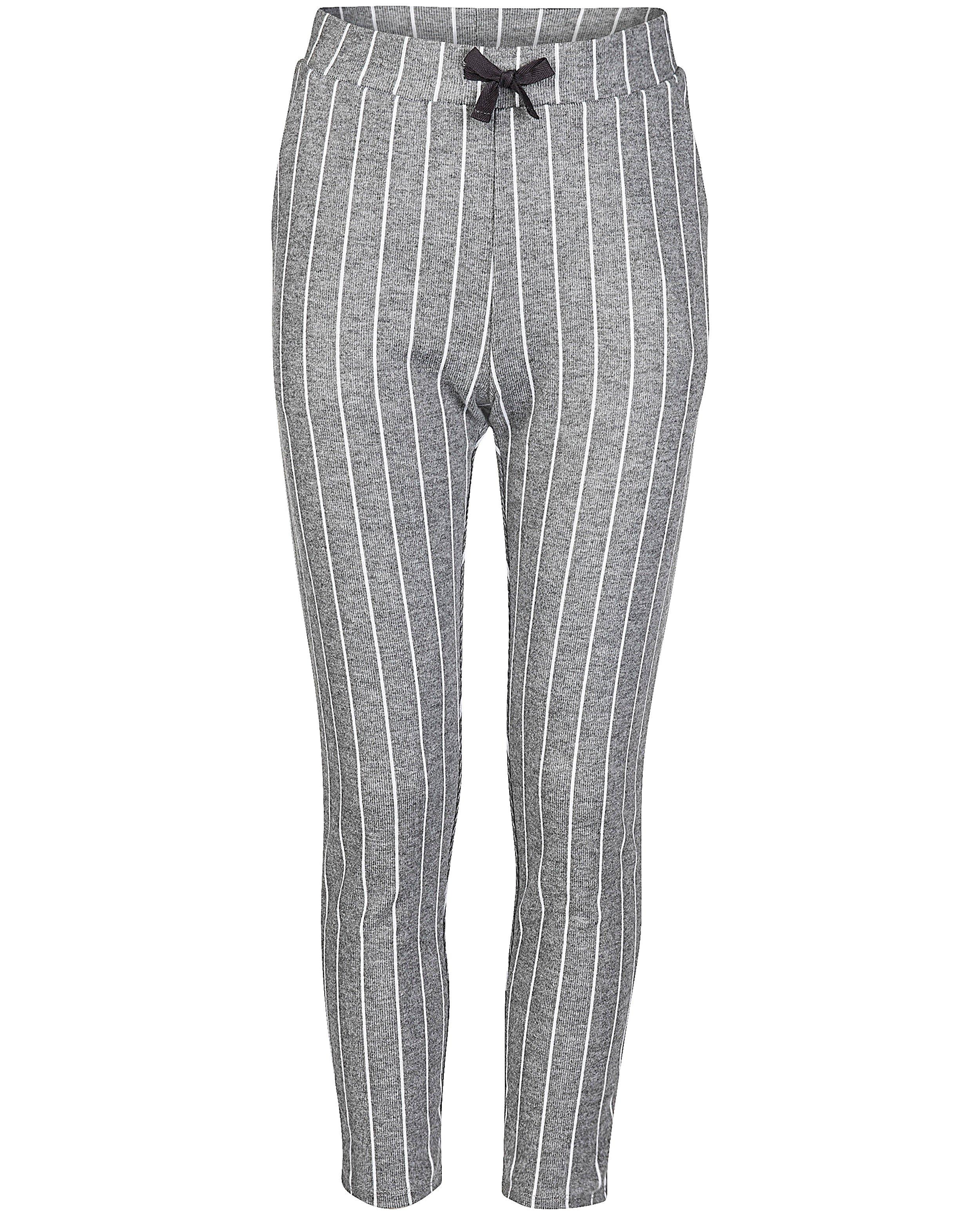 Broeken - Grijze broek met witte strepen