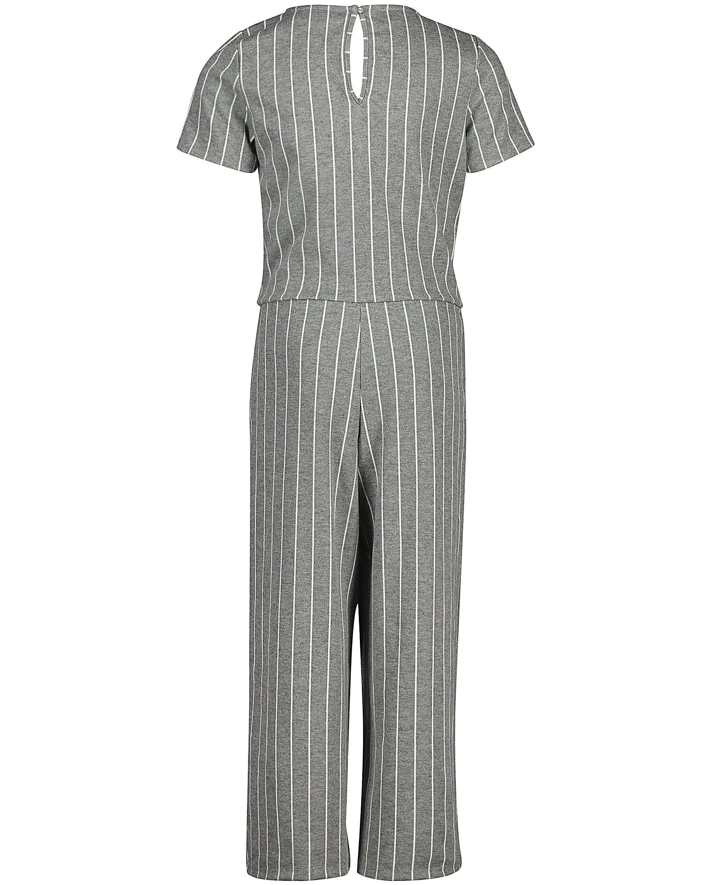 Jumpsuits - Grijze jumpsuit met witte strepen
