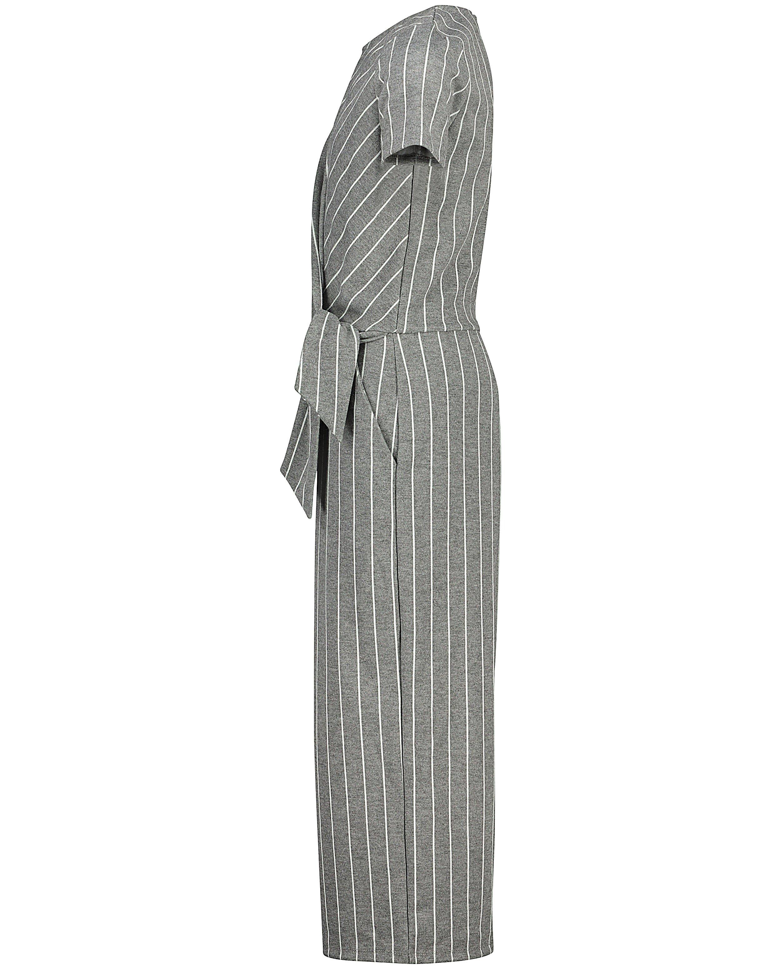 Jumpsuits - Grijze jumpsuit met witte strepen