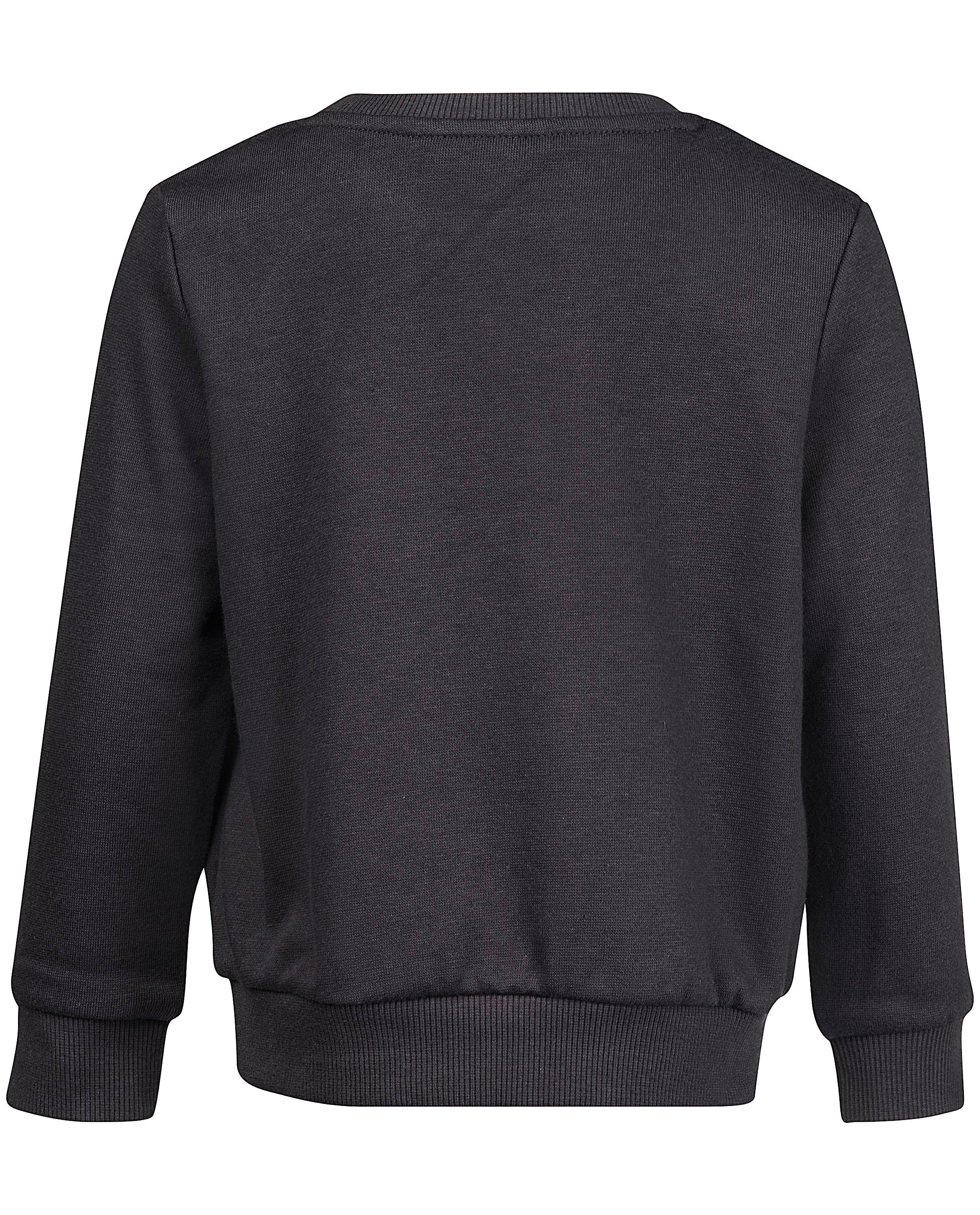 Sweats - Pull anthracite avec un lama