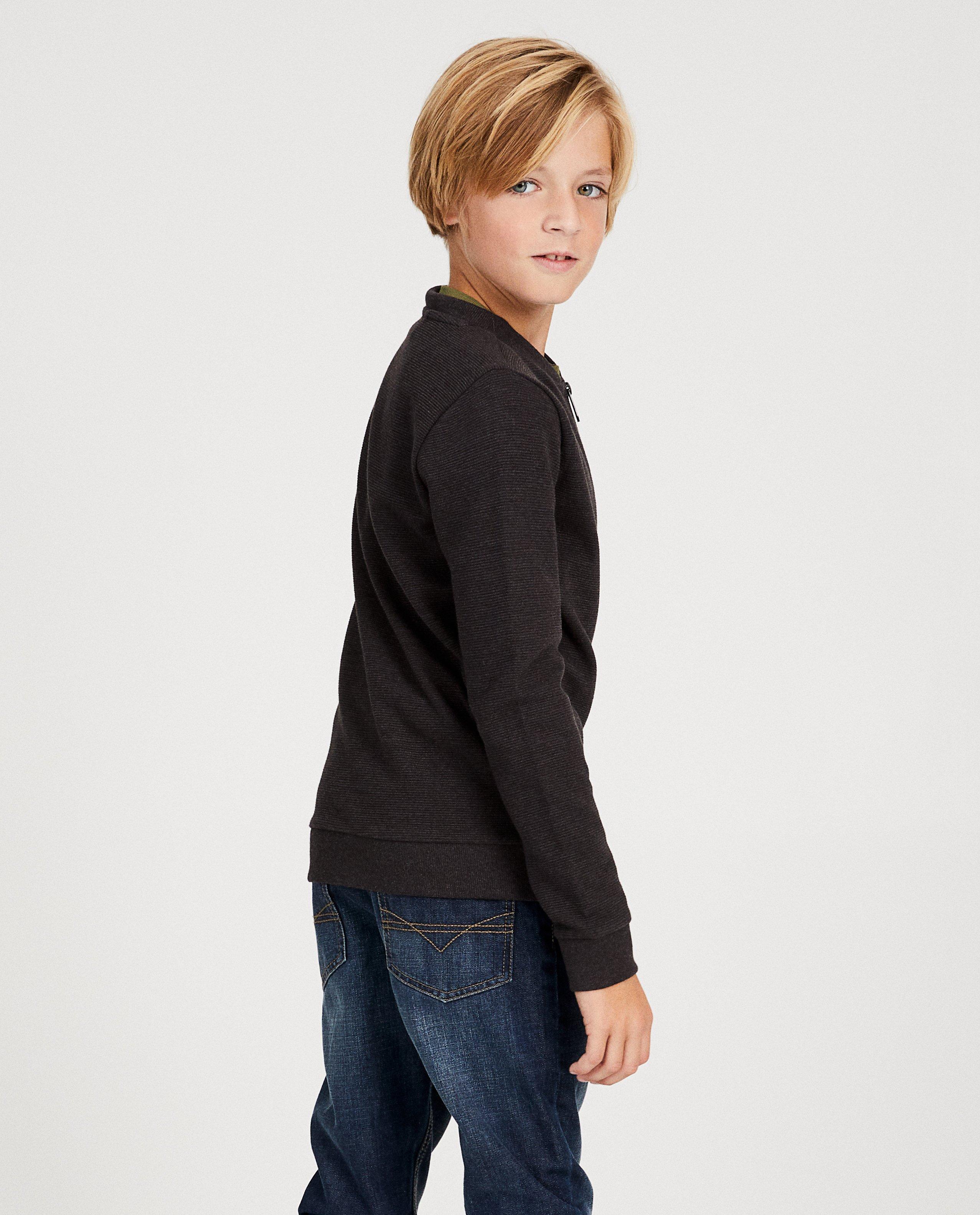 Cardigans - Zwart vest met rits BESTies