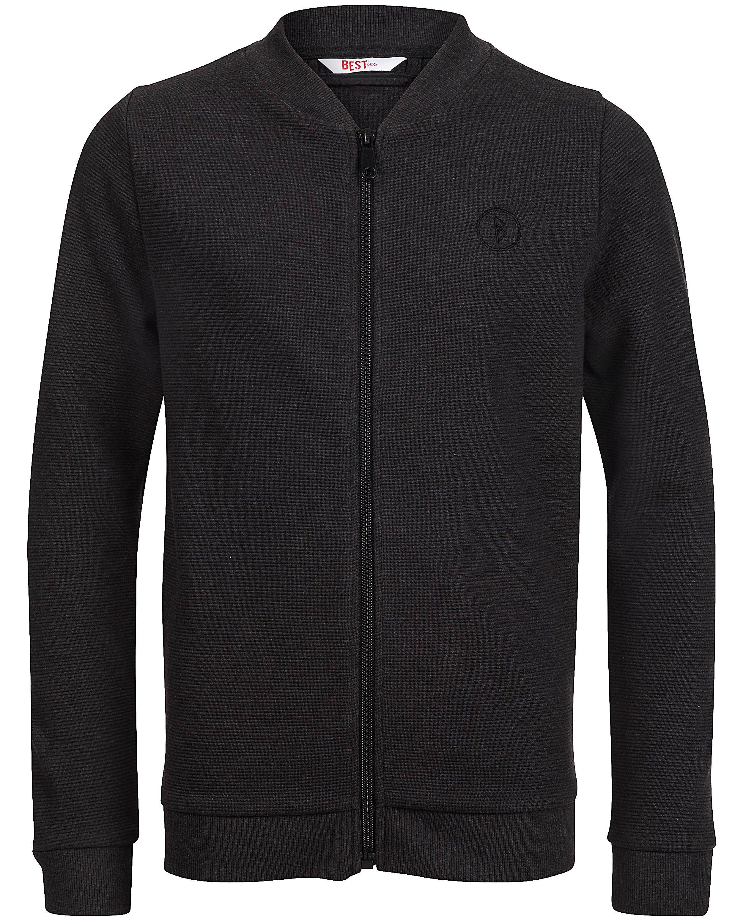 Cardigans - Zwart vest met rits BESTies