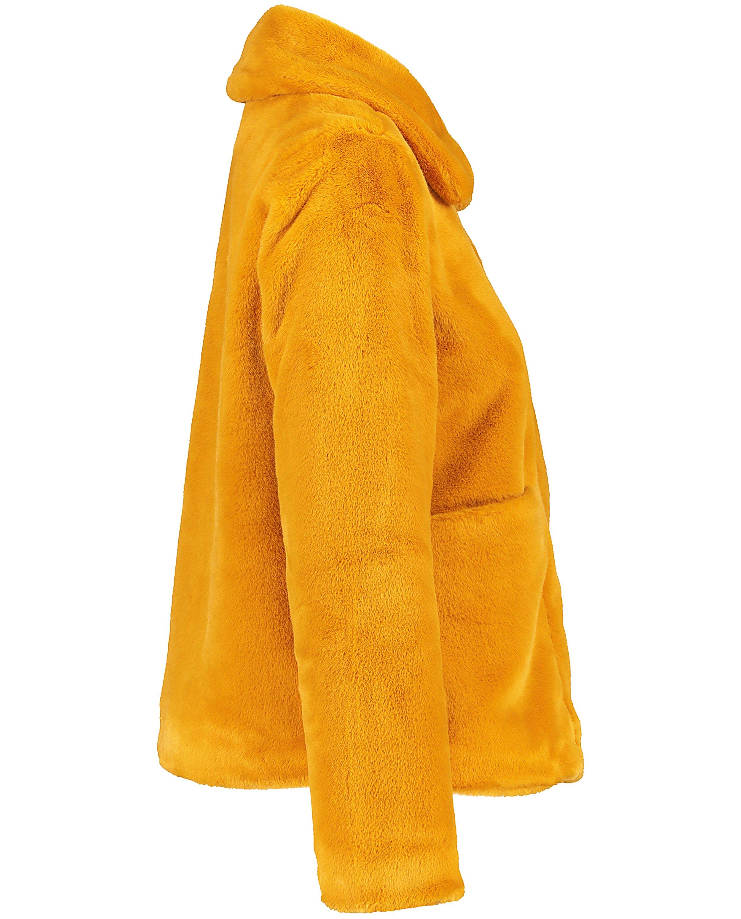 Okergeel jasje van faux-fur Sora - Product Detail - geel - afbeelding nummer 8