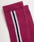 Chaussettes - Mi-bas violets à rayures
