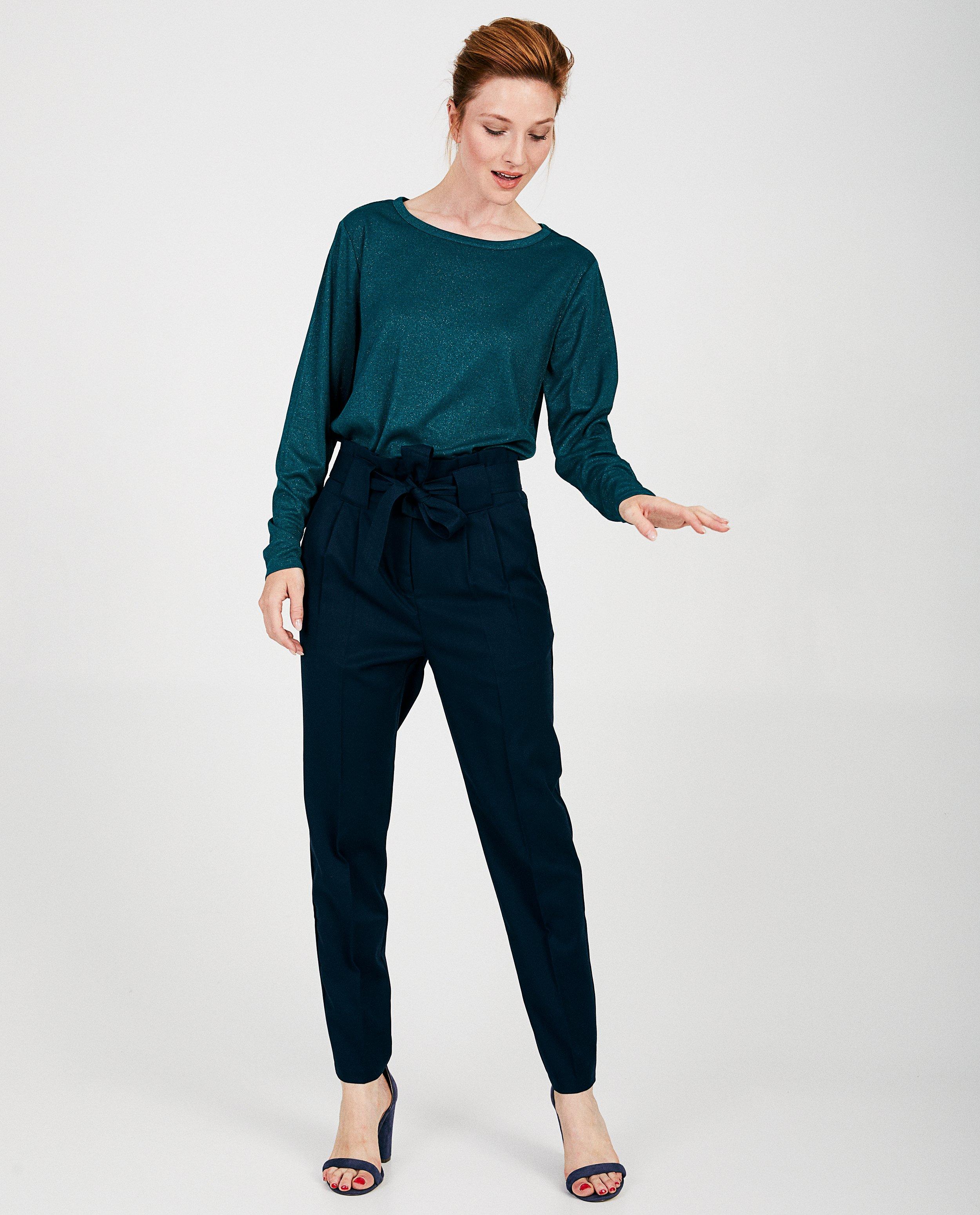 Marineblauwe broek Sora - Product Detail - donkerblauw - afbeelding nummer 1