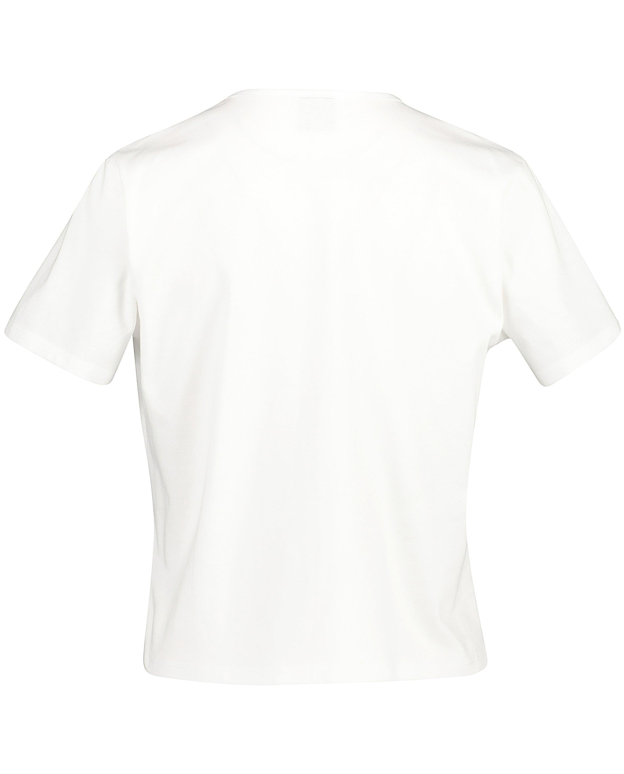 T-shirts - Witte T-shirt met quote