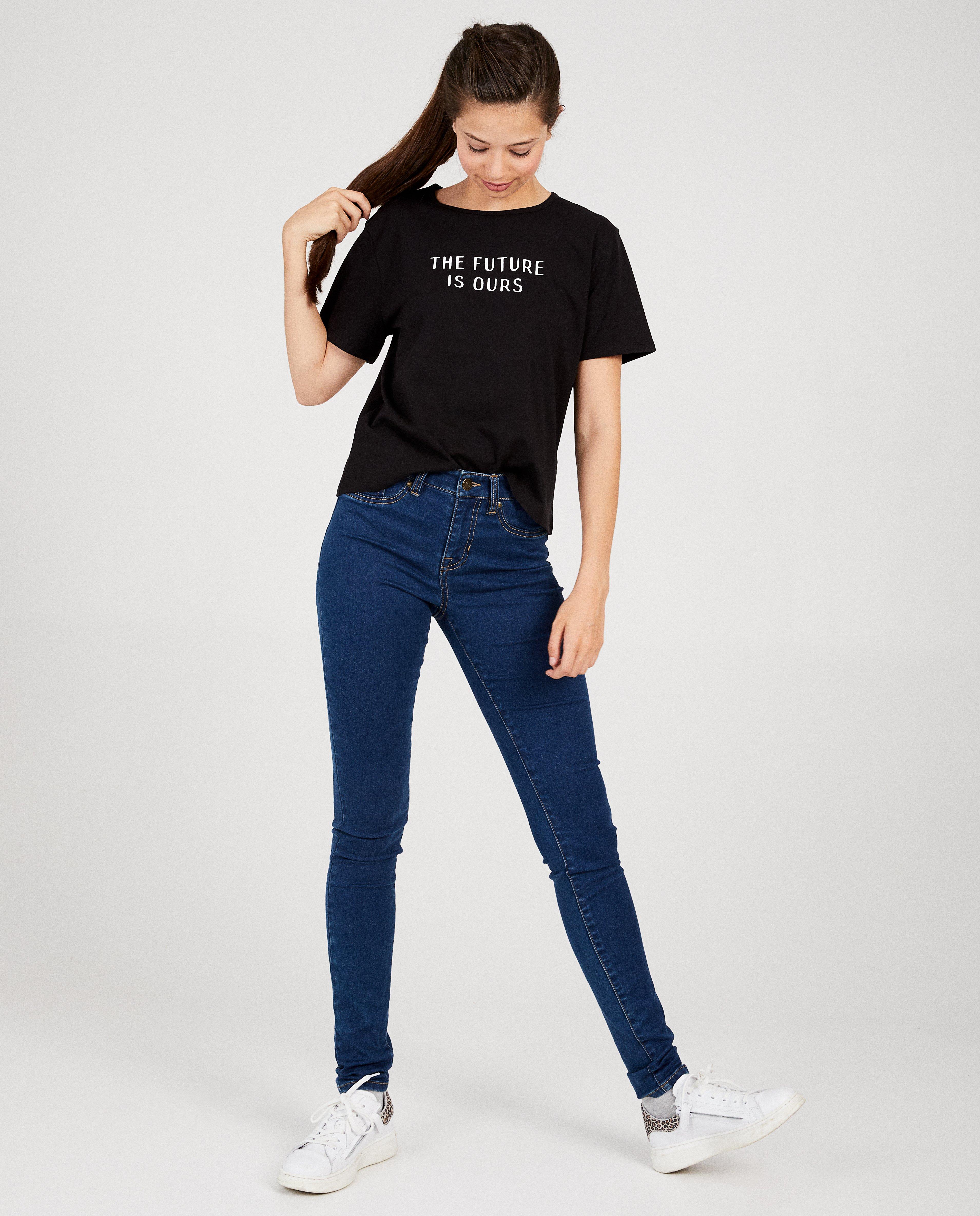 Zwarte T-shirt met quote - quote - Groggy