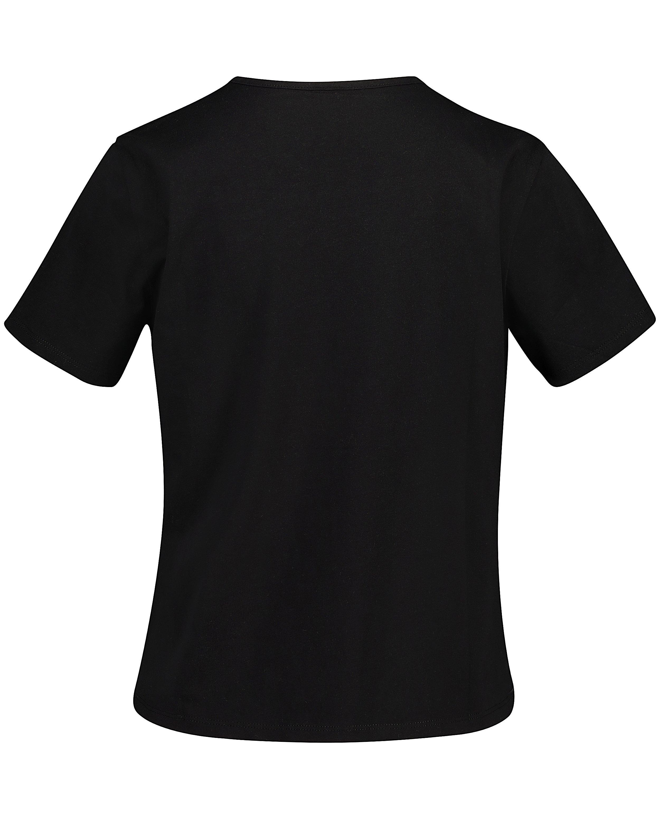 T-shirts - Zwarte T-shirt met quote