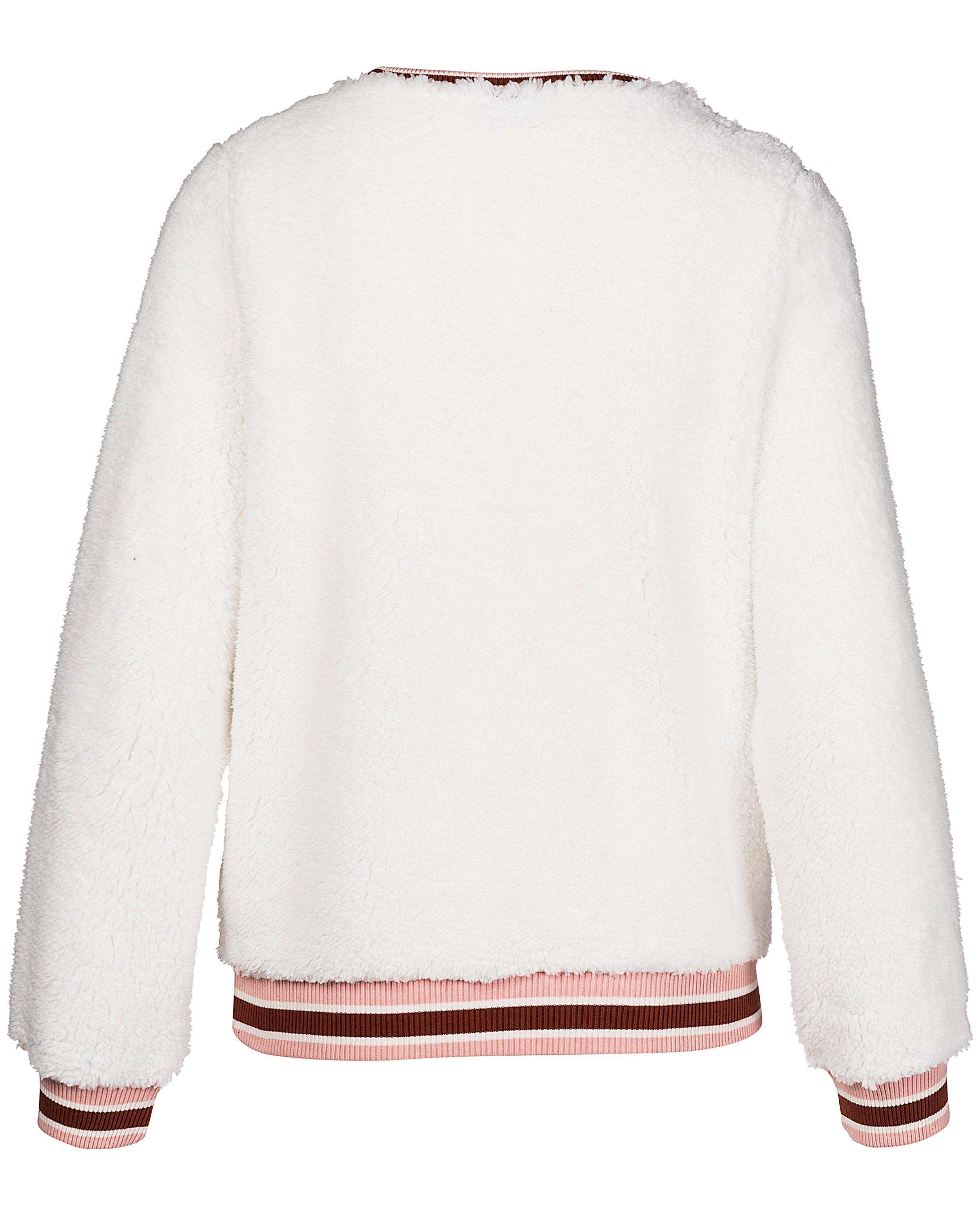 Sweaters - Witte faux-fur trui