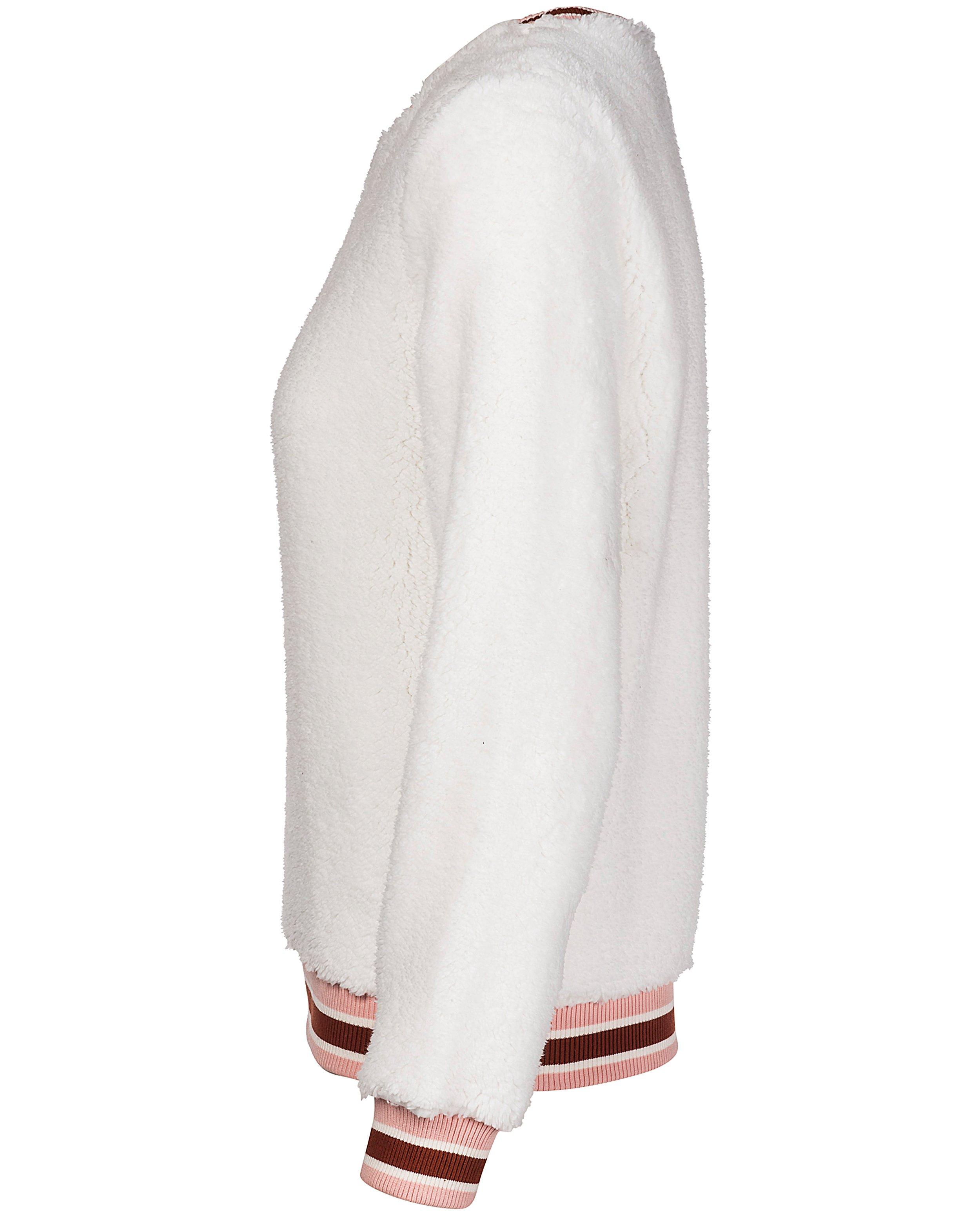 Sweaters - Witte faux-fur trui