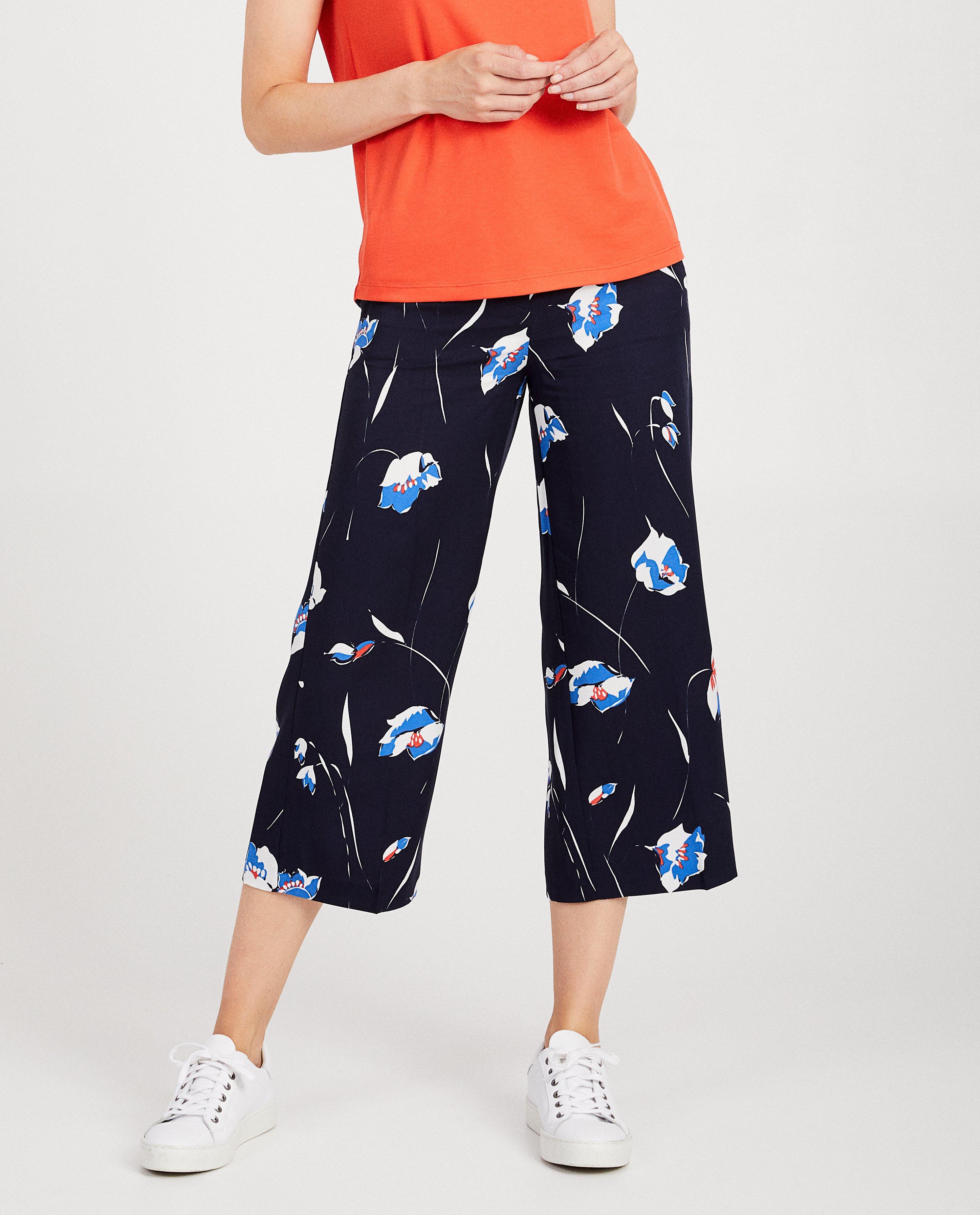 Pantalons - Jupe-culotte bleue Sora