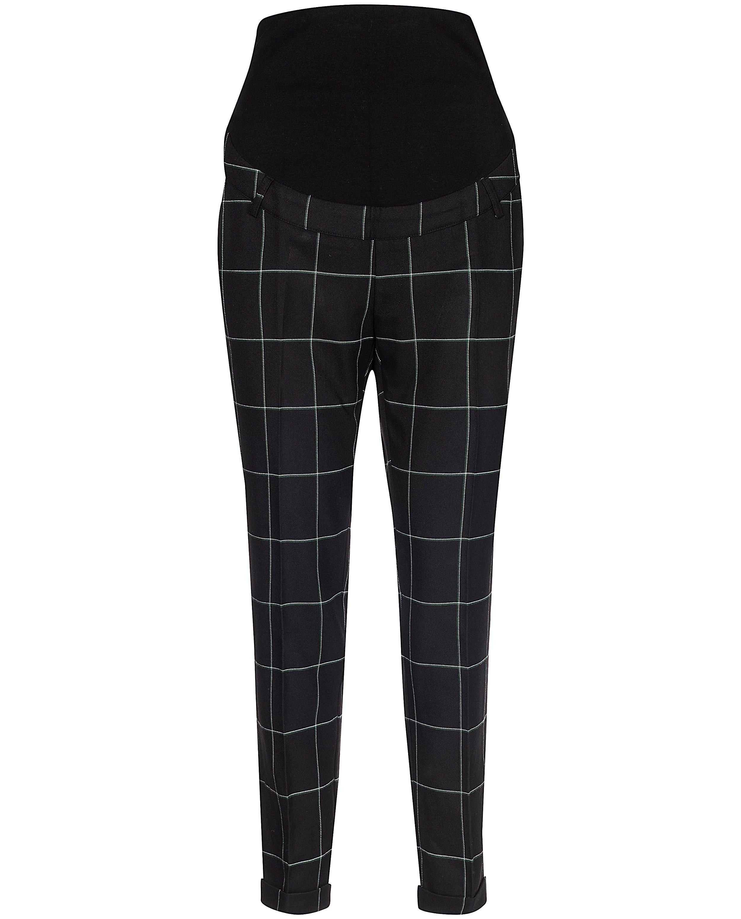Zwarte broek met ruit JoliRonde - allover - Joli Ronde