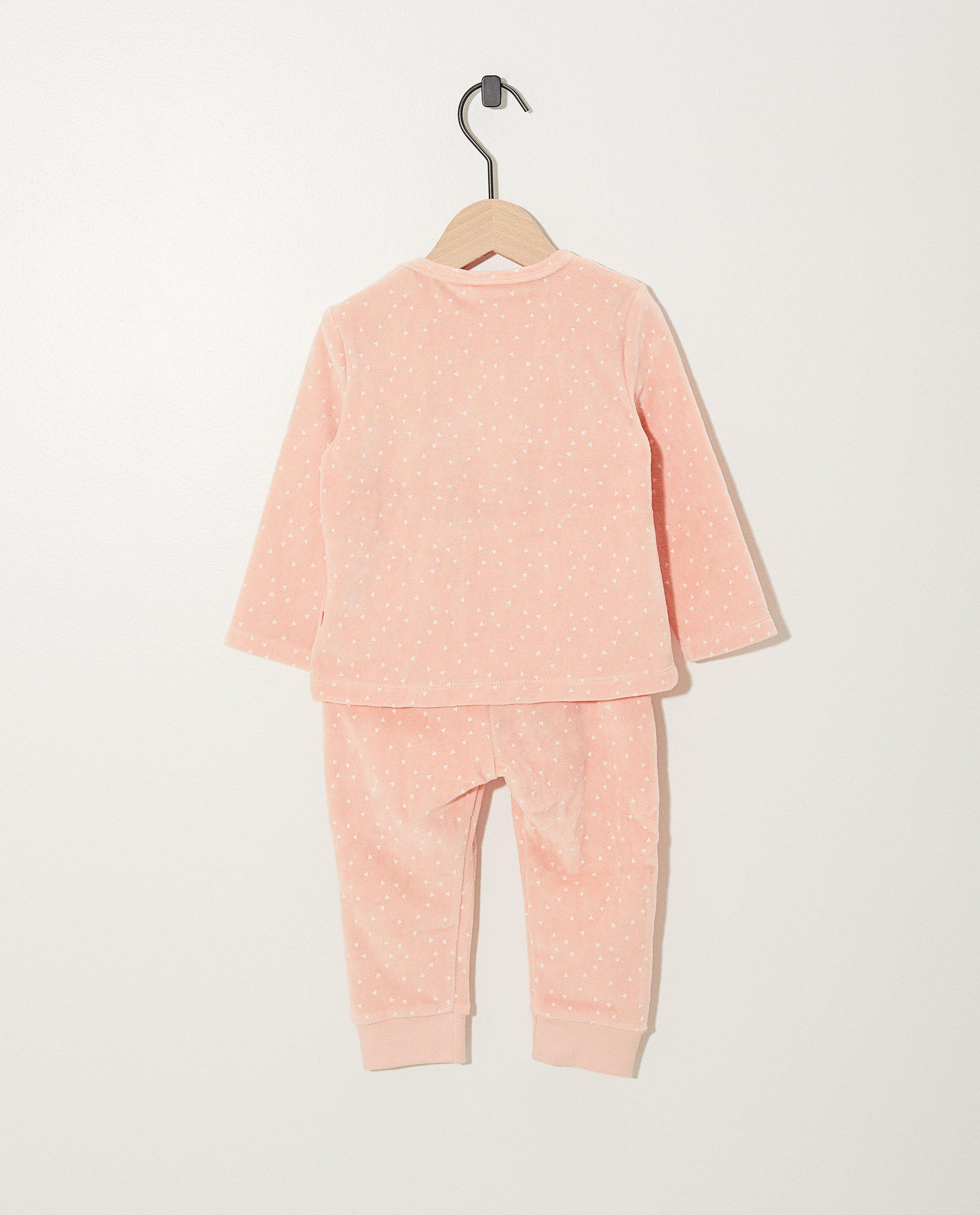 Pyjamas - Pyjama rose en velours 