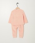 Nachtkleding - Roze fluwelen pyjama 