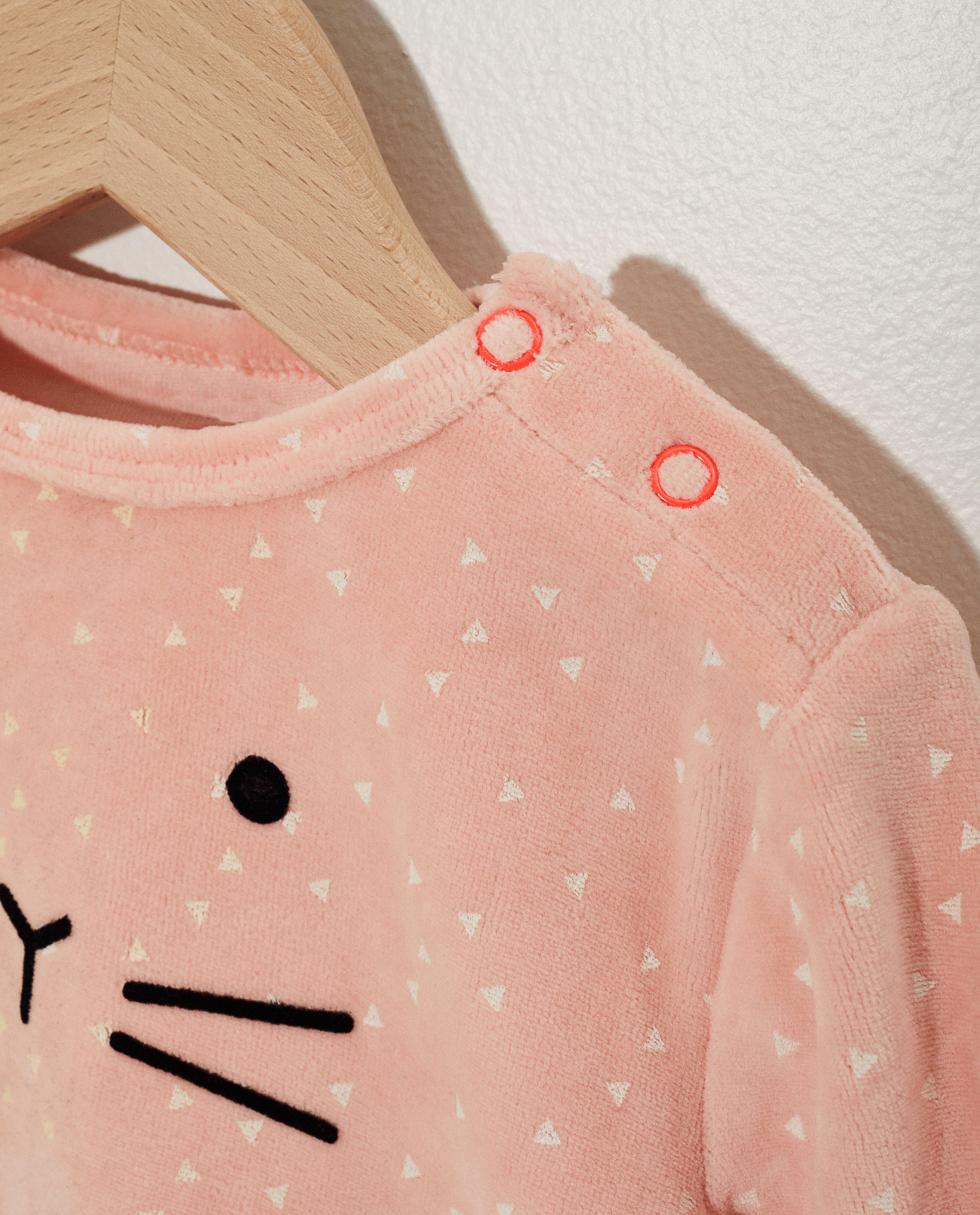 Pyjamas - Pyjama rose en velours 