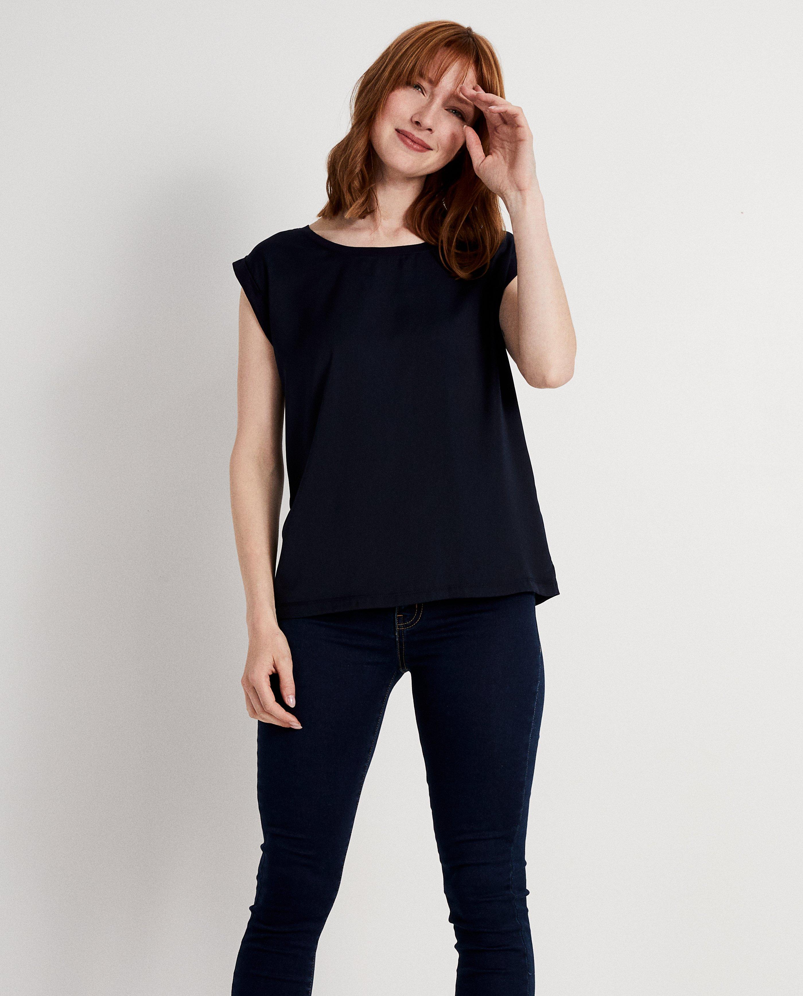 T-shirts - Donkerblauwe top