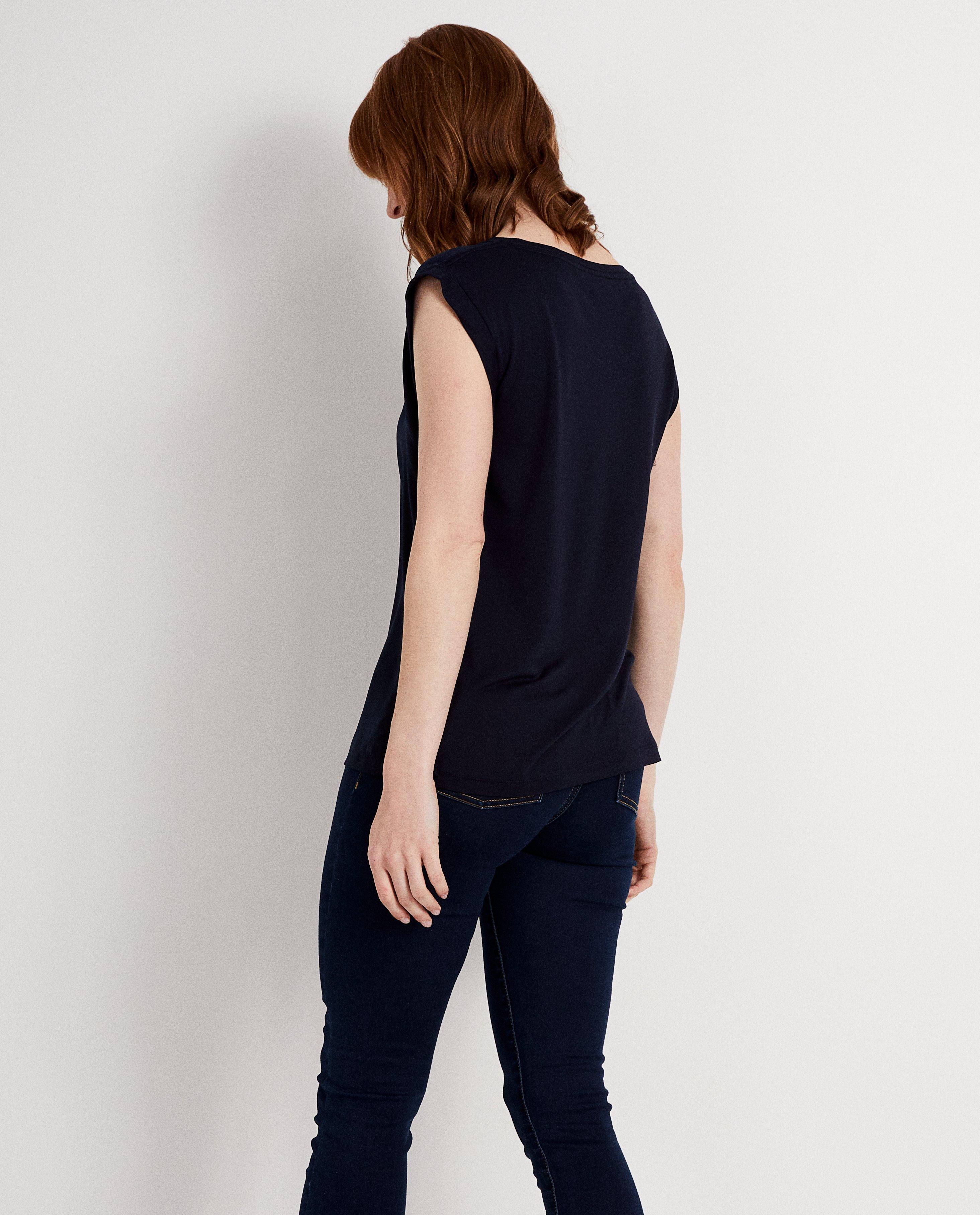 T-shirts - Donkerblauwe top