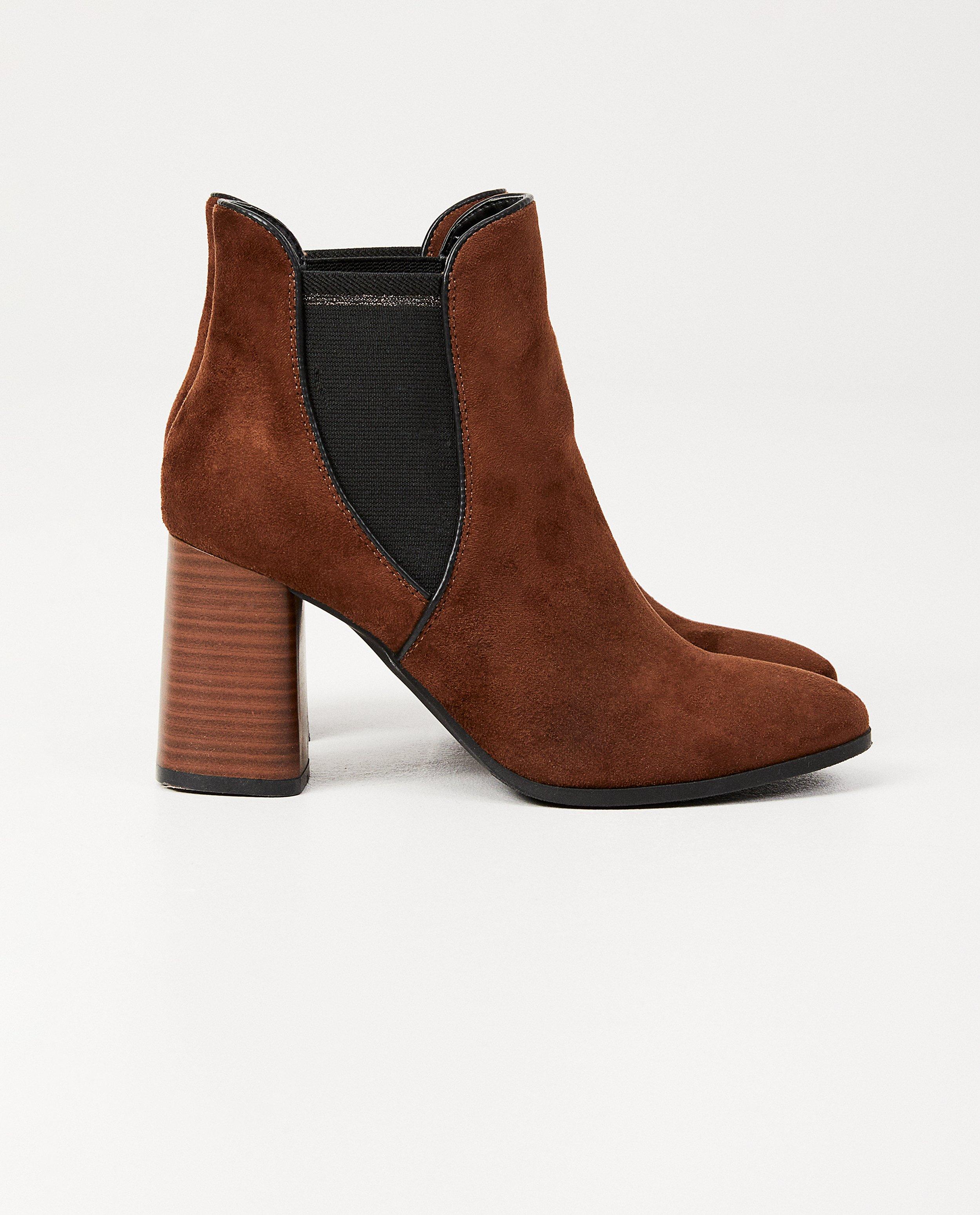 Bottes brunes en suède Sora - solide talon - Sora