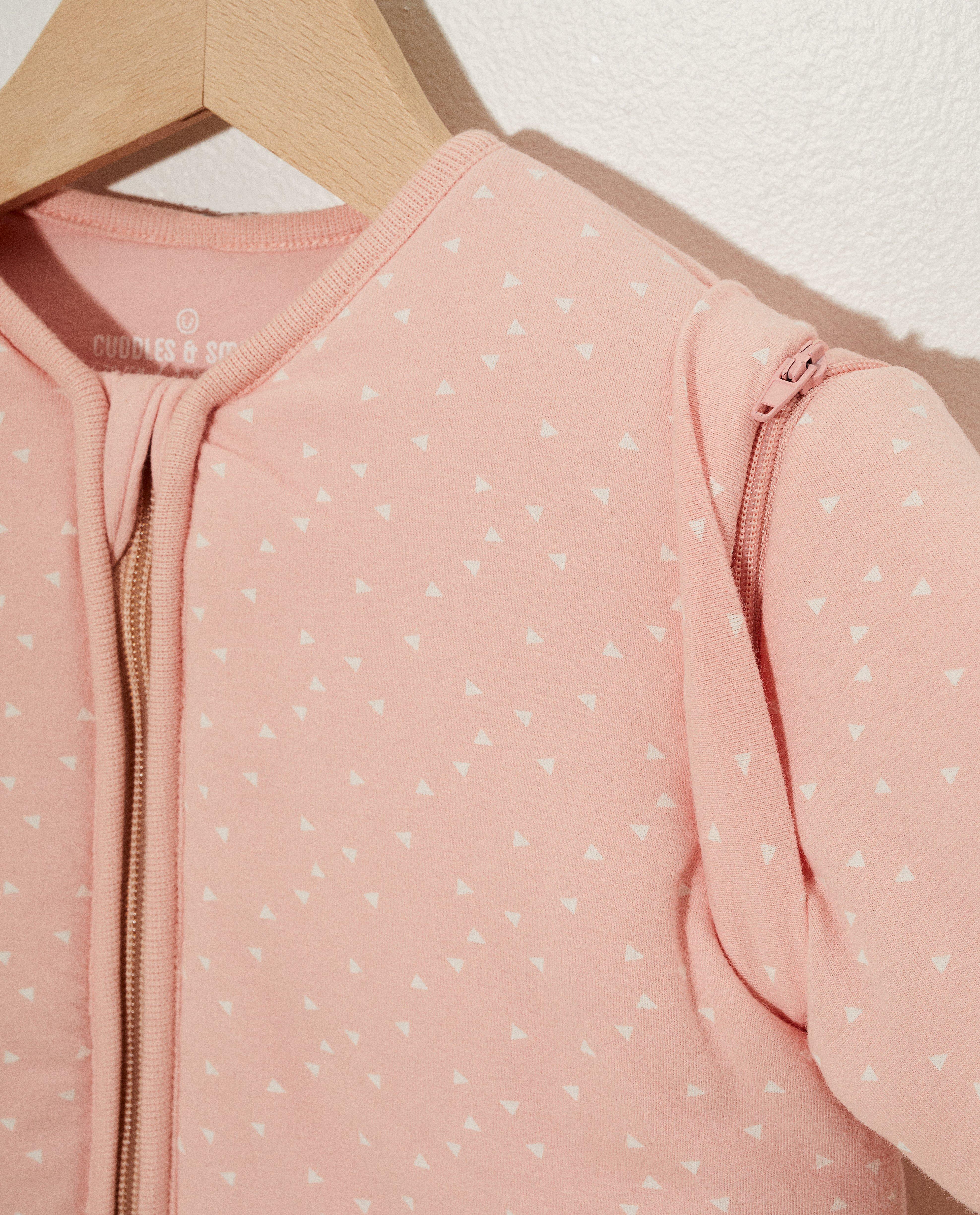 Babyspulletjes - Roze slaapzak van biokatoen