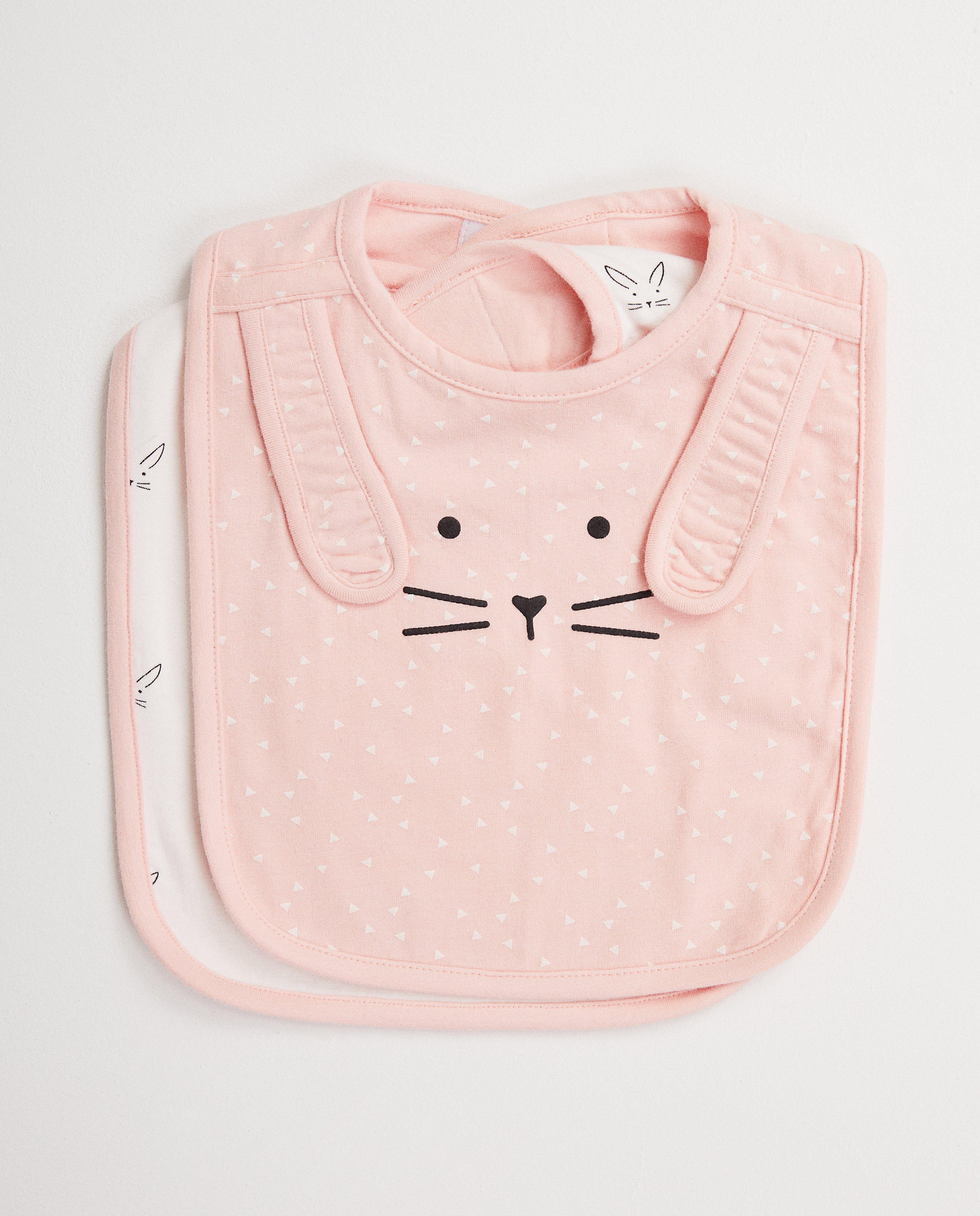 2 bavoirs en coton bio - ensemble - Cuddles and Smiles