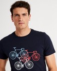 T-shirts - T-shirt bleu, imprimé de vélos
