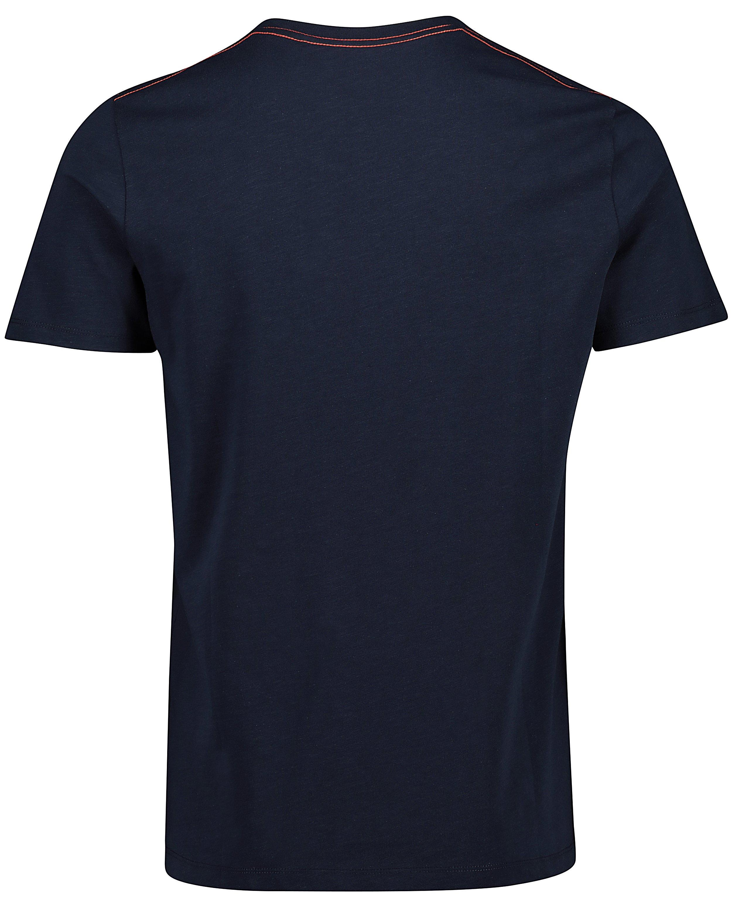 T-shirts - Donkerblauw T-shirt met fietsprint